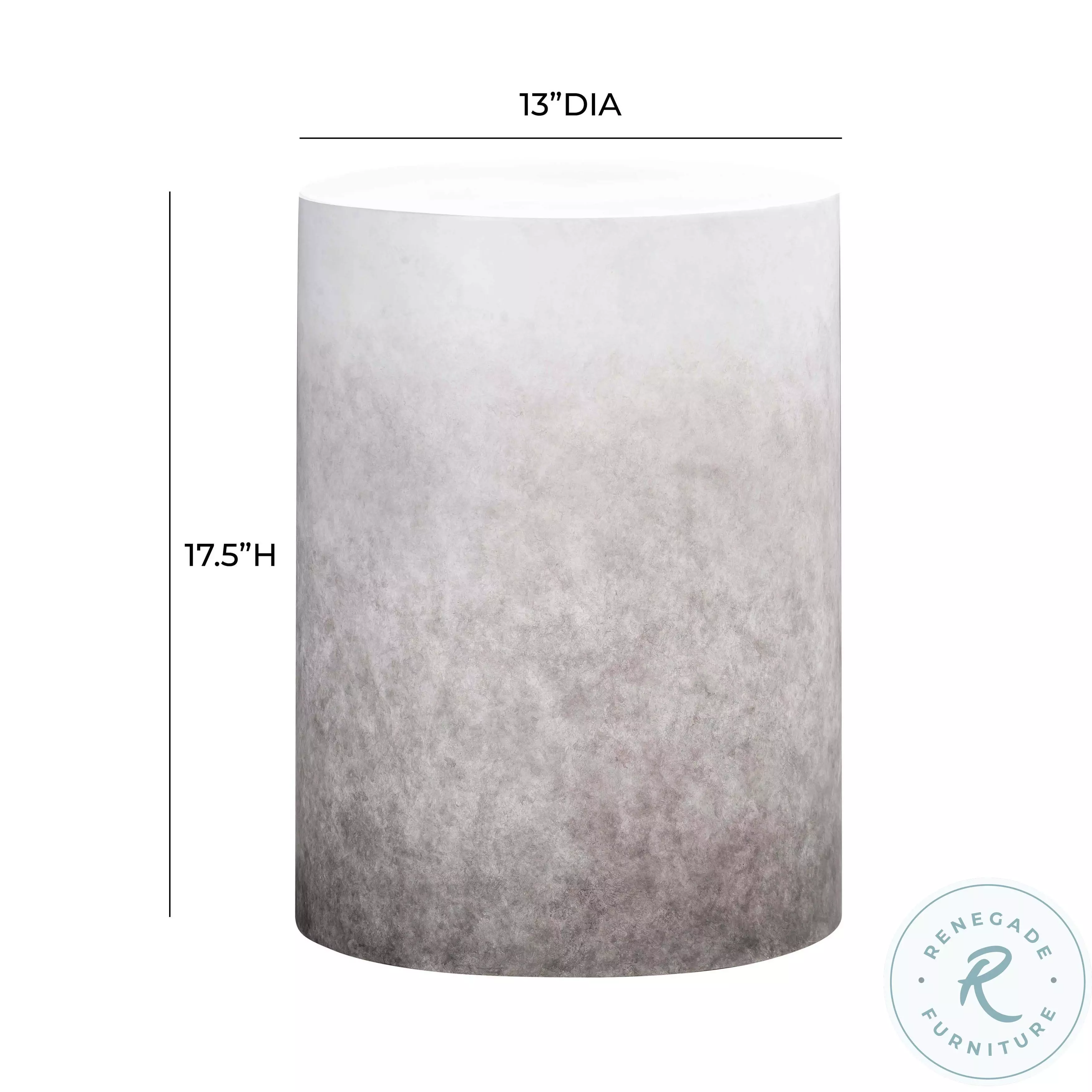 Sarana Grey Ombre Concrete Stool