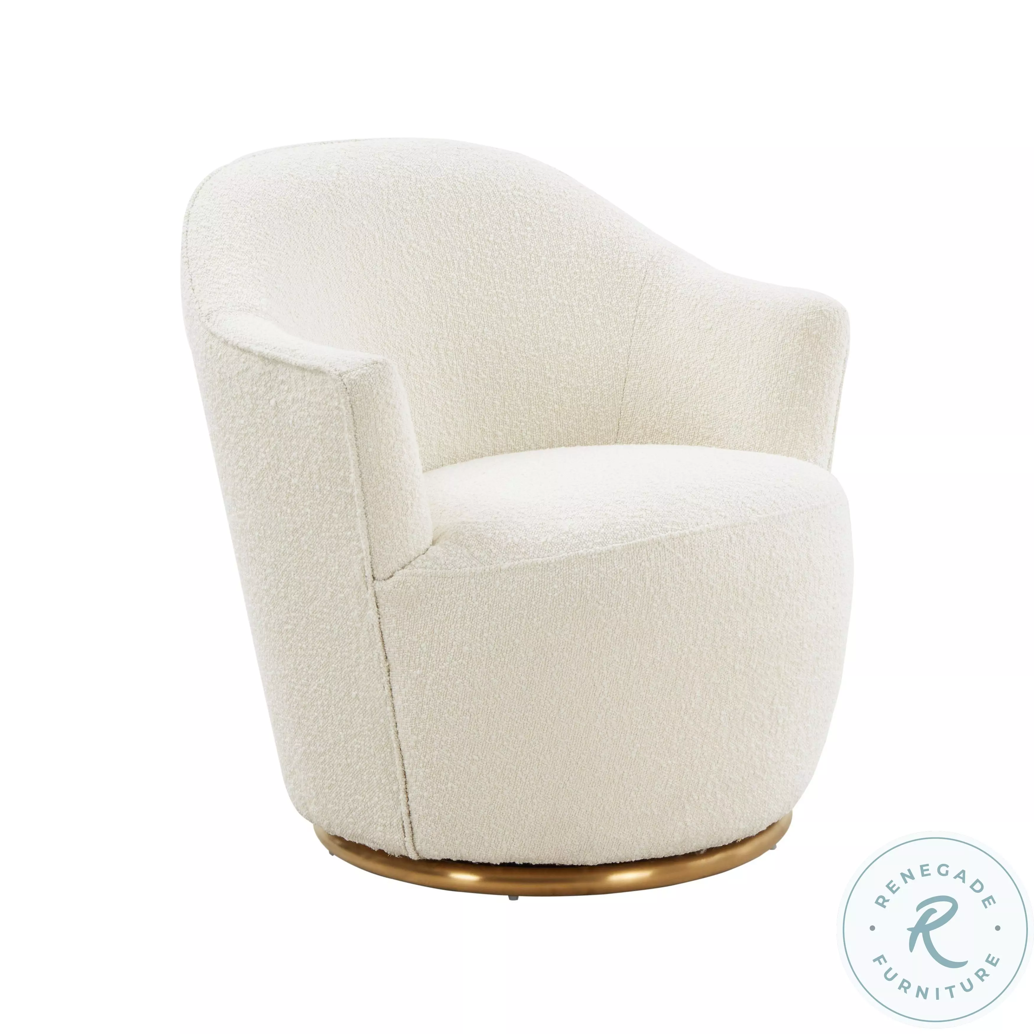 Skyla Boucle Swivel Chair From TOV | Coleman Furniture