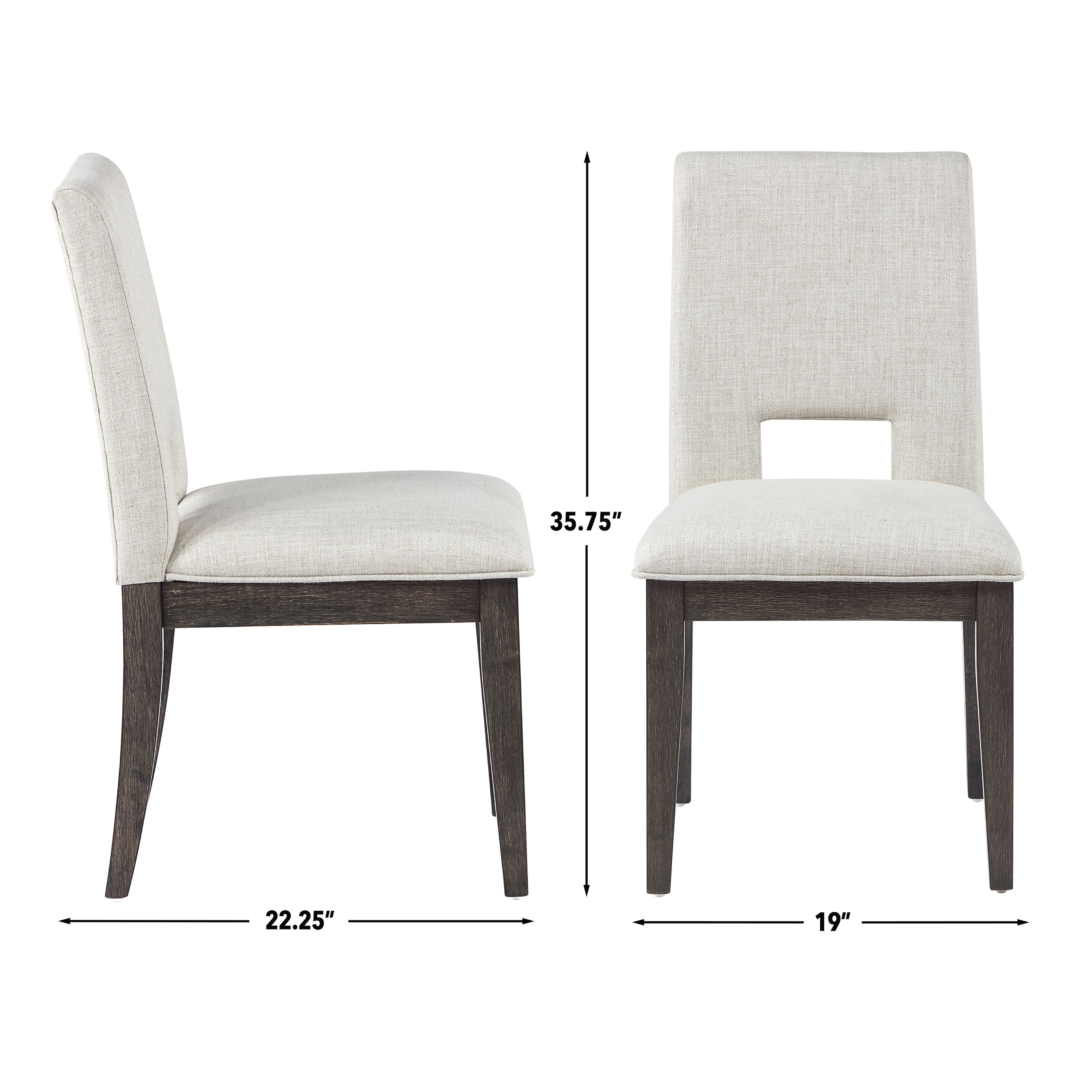 Evan White Upholstered Side Chair Set of 2