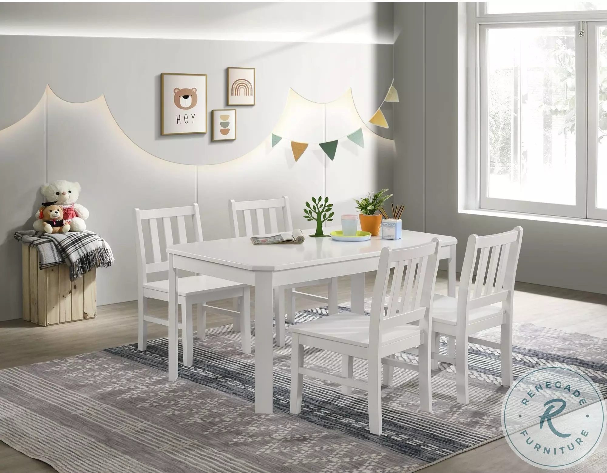 Daniel White Youth Dining Room Set From Picket House Furnishings ...
