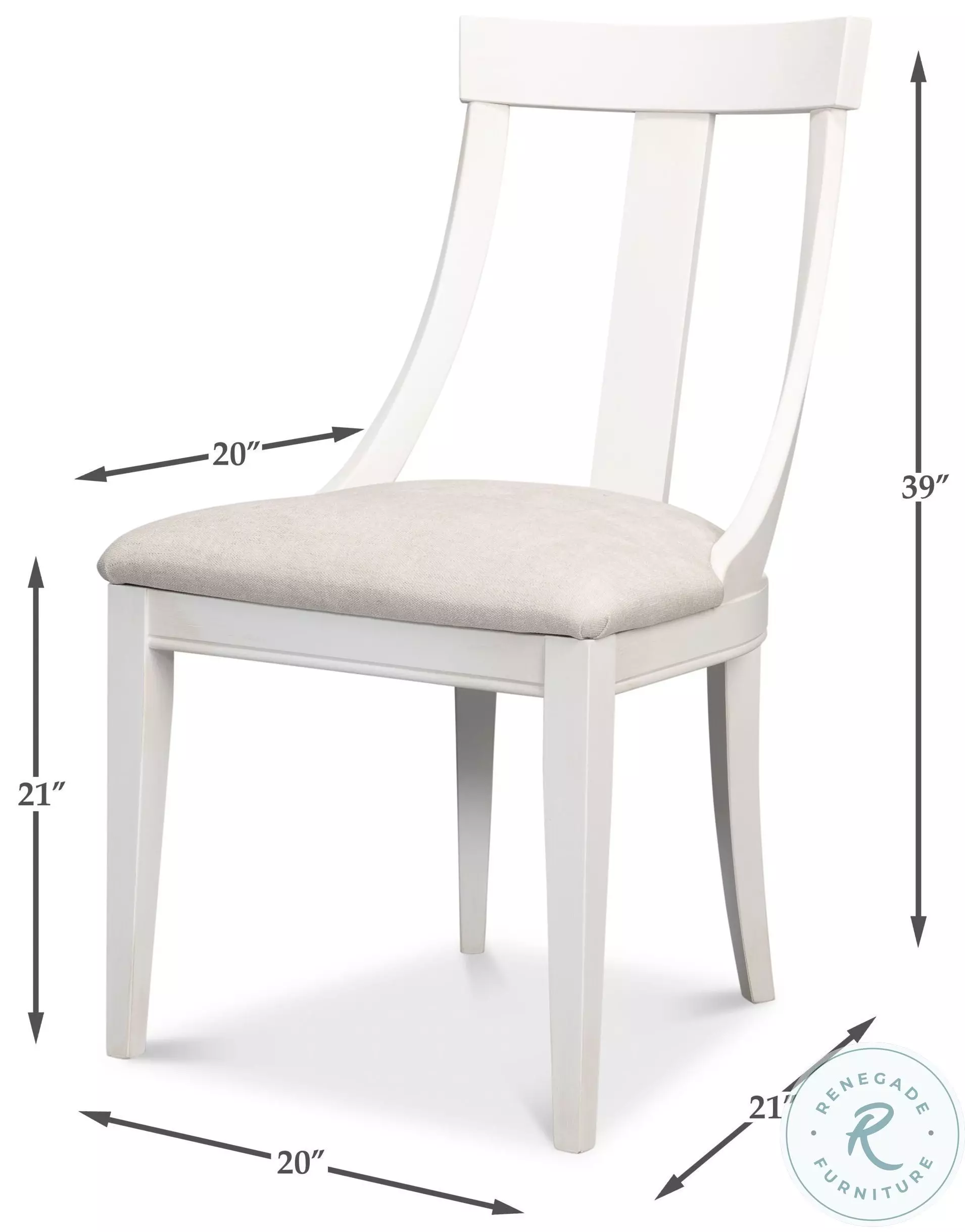 Deco Taupe Side Chair Set of 2