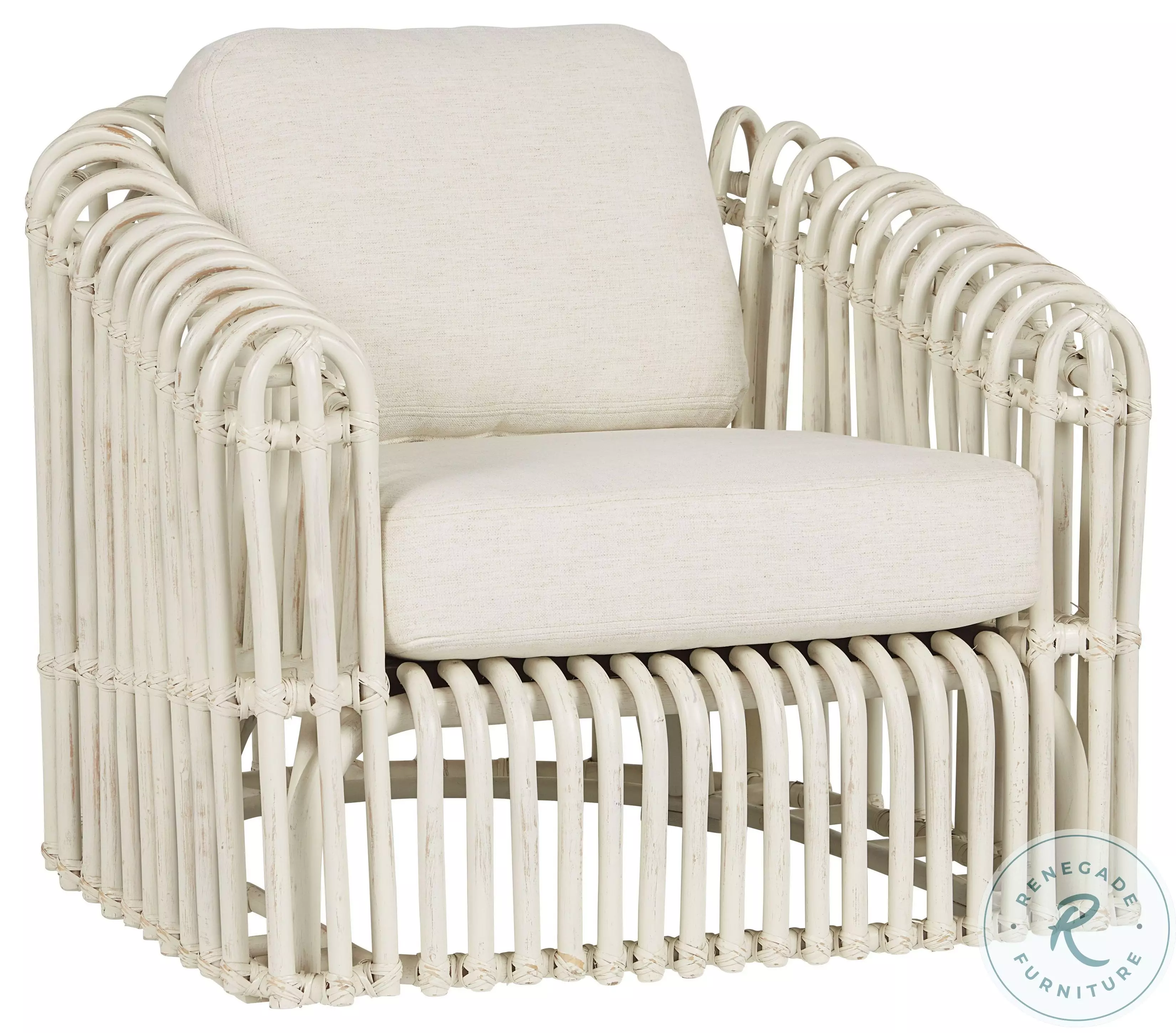 Azure Cove Nomad Snow Rattan Chair From Shoreline Living | Coleman ...