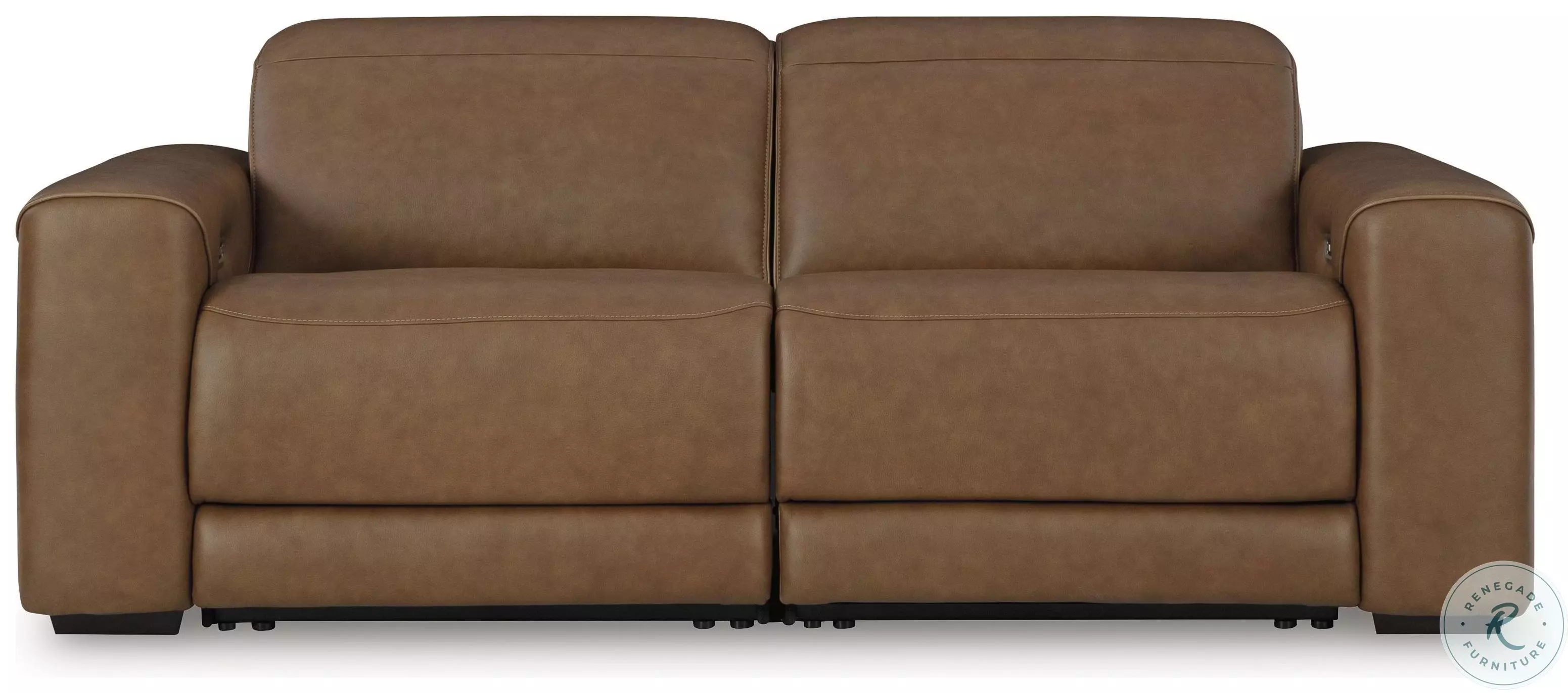 Rally-Up Caramel Power Reclining Loveseat | Coleman