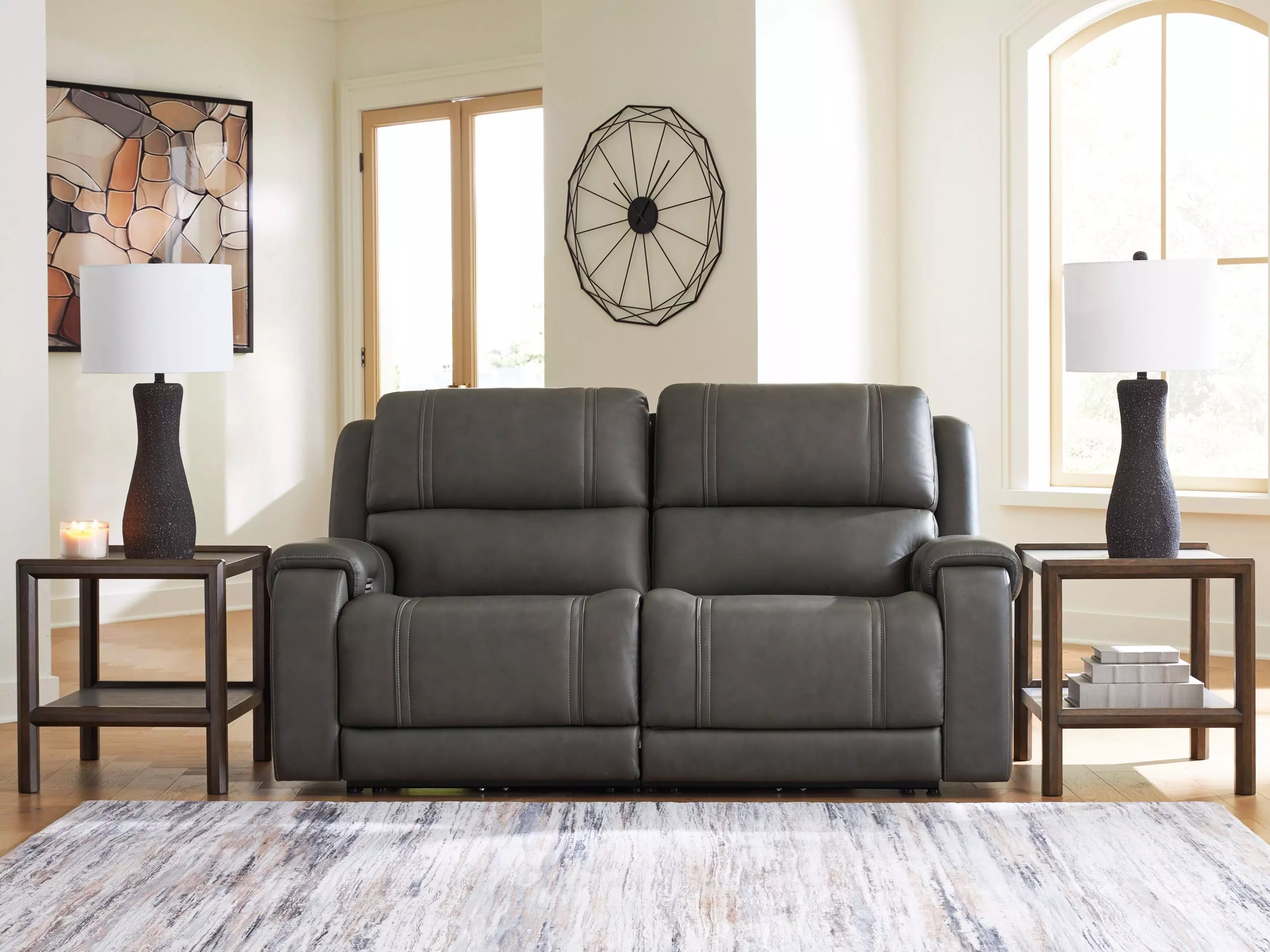 5Z Pendley Anchor Modular Power Reclining Sectional From Ashley