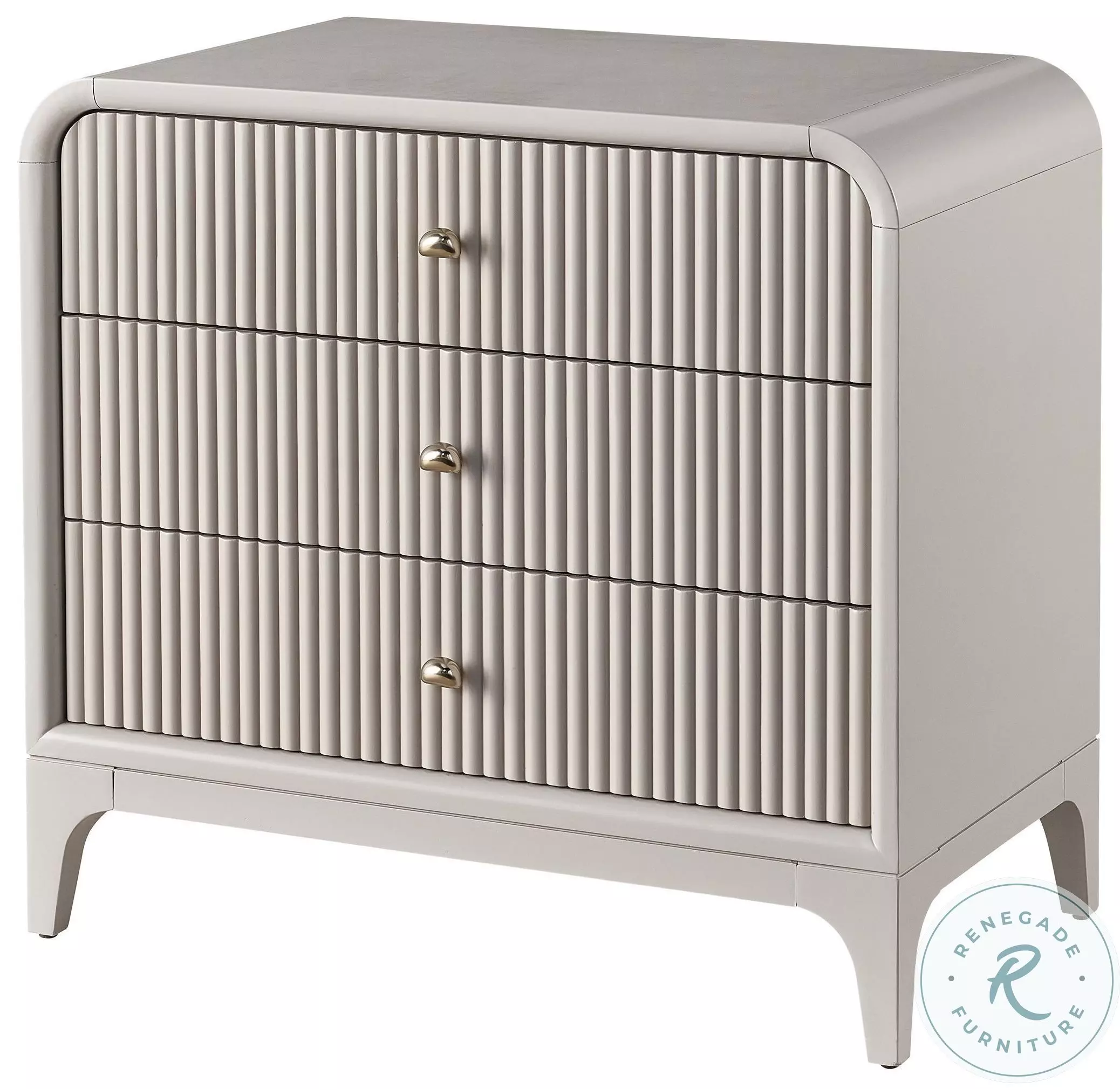 Tranquility Elevation Moonstone 3 Drawer Nightstand From