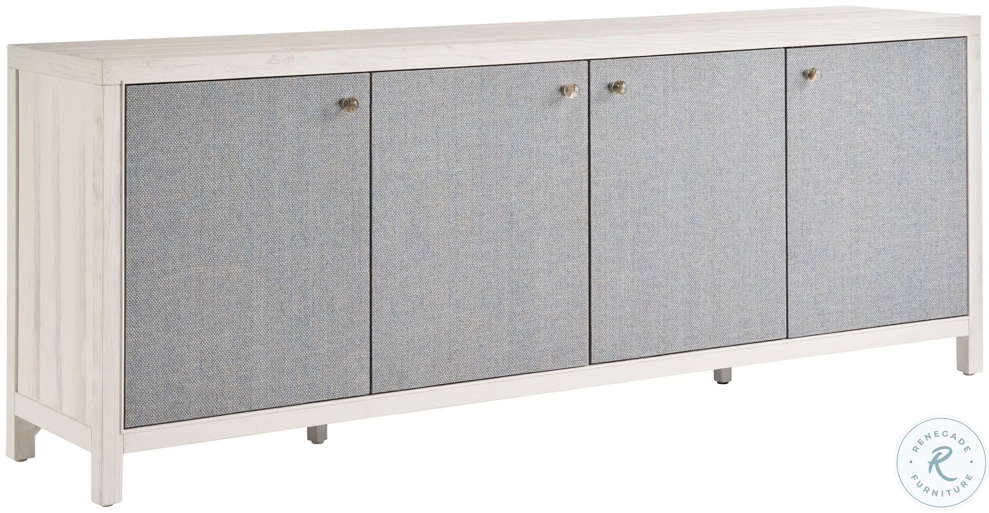 Weekender White Sand and Blue Seagrass Captiva Credenza From Home