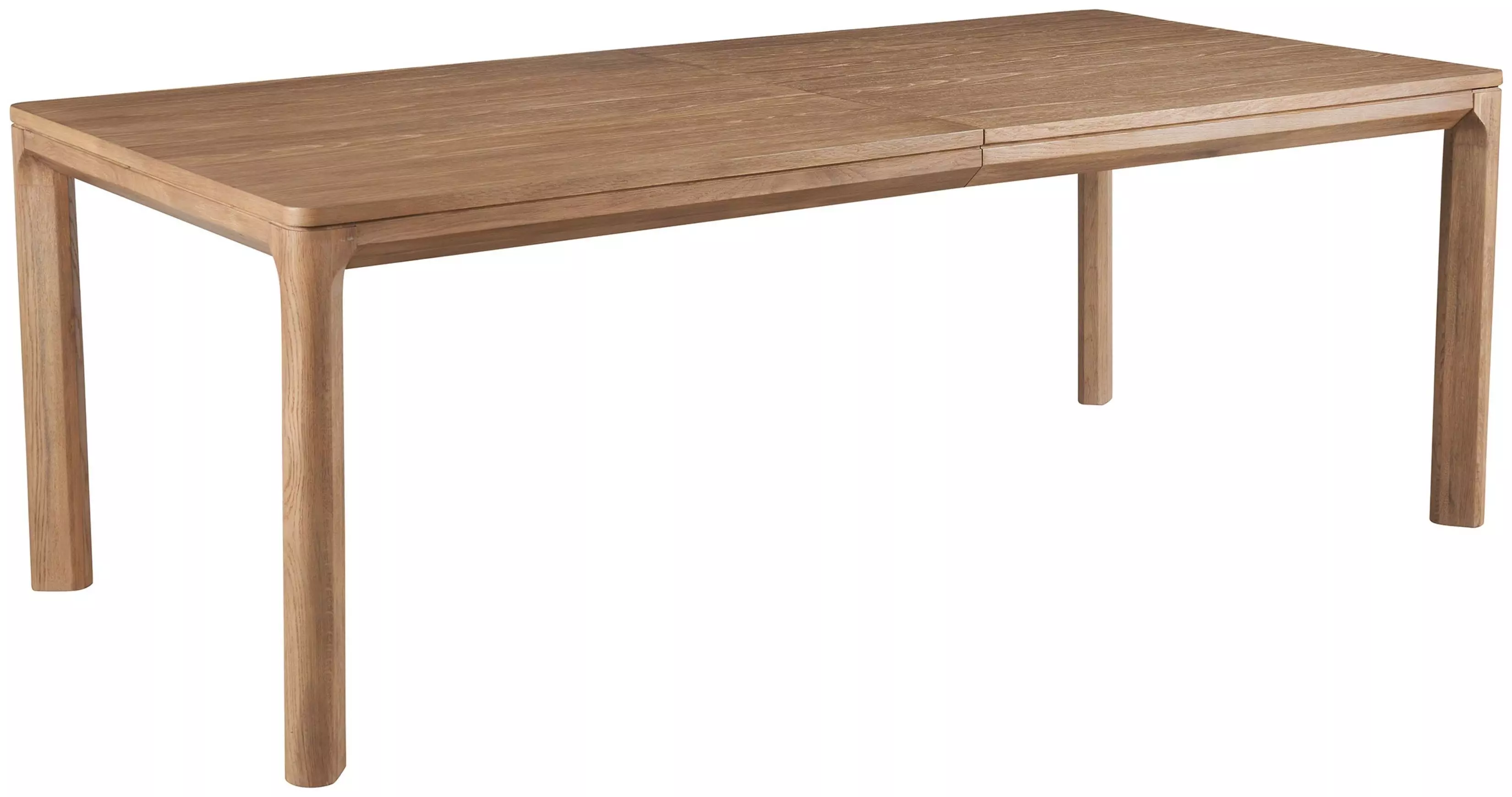 Carl Rustic Lodge Brown Oak Extendable Dining Table - 86-104"
