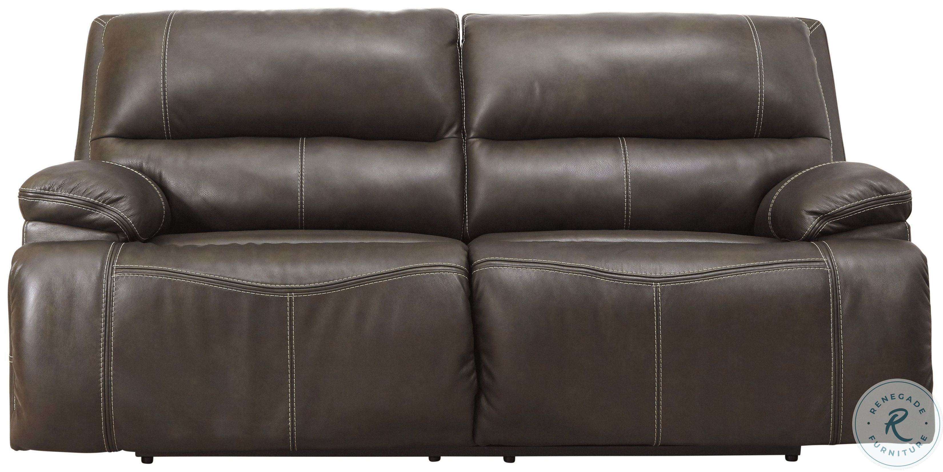 Ricmen Walnut Power Reclining Sofa from Ashley Coleman Furniture