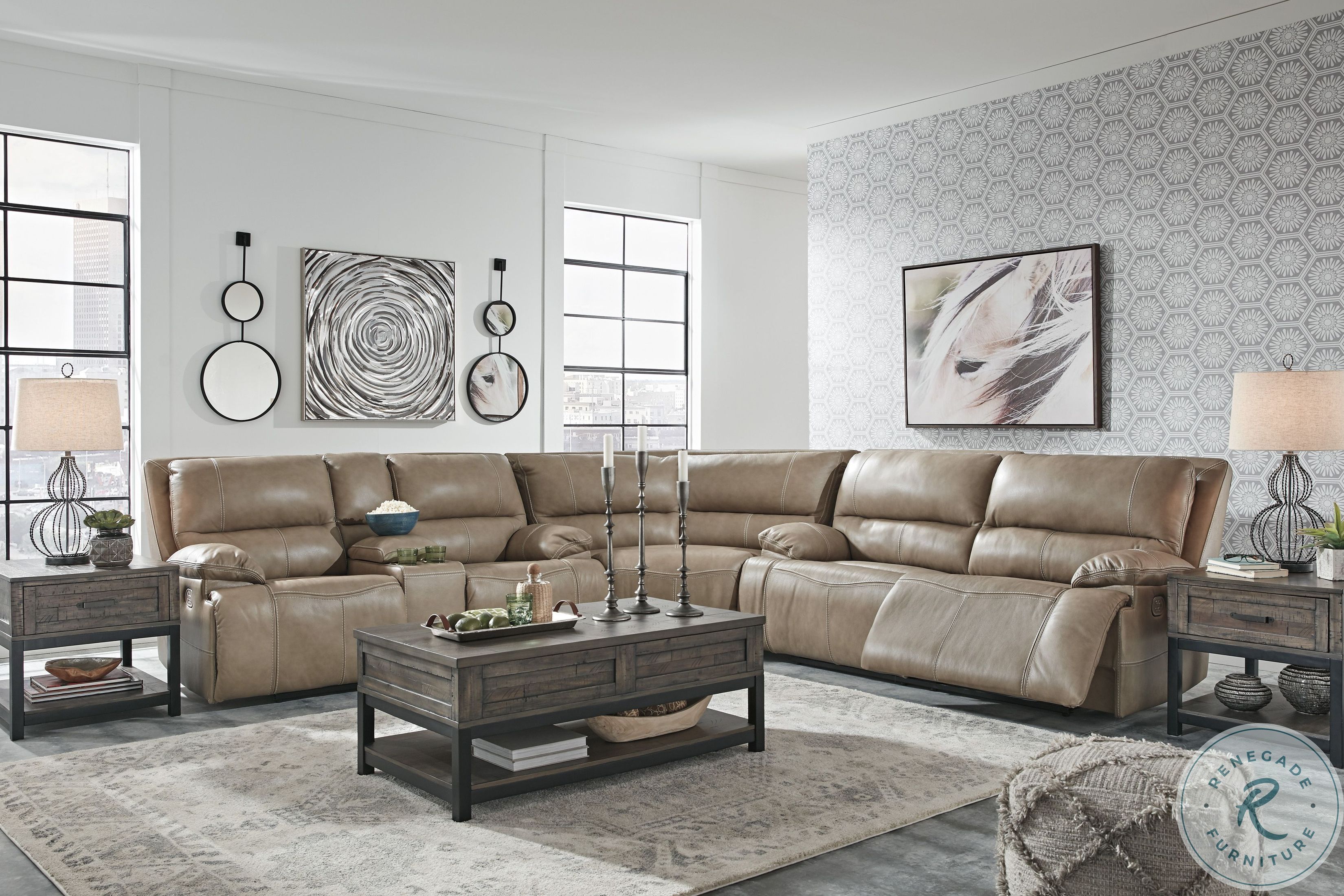 Johurst Grayish Brown End Table from Ashley Coleman Furniture