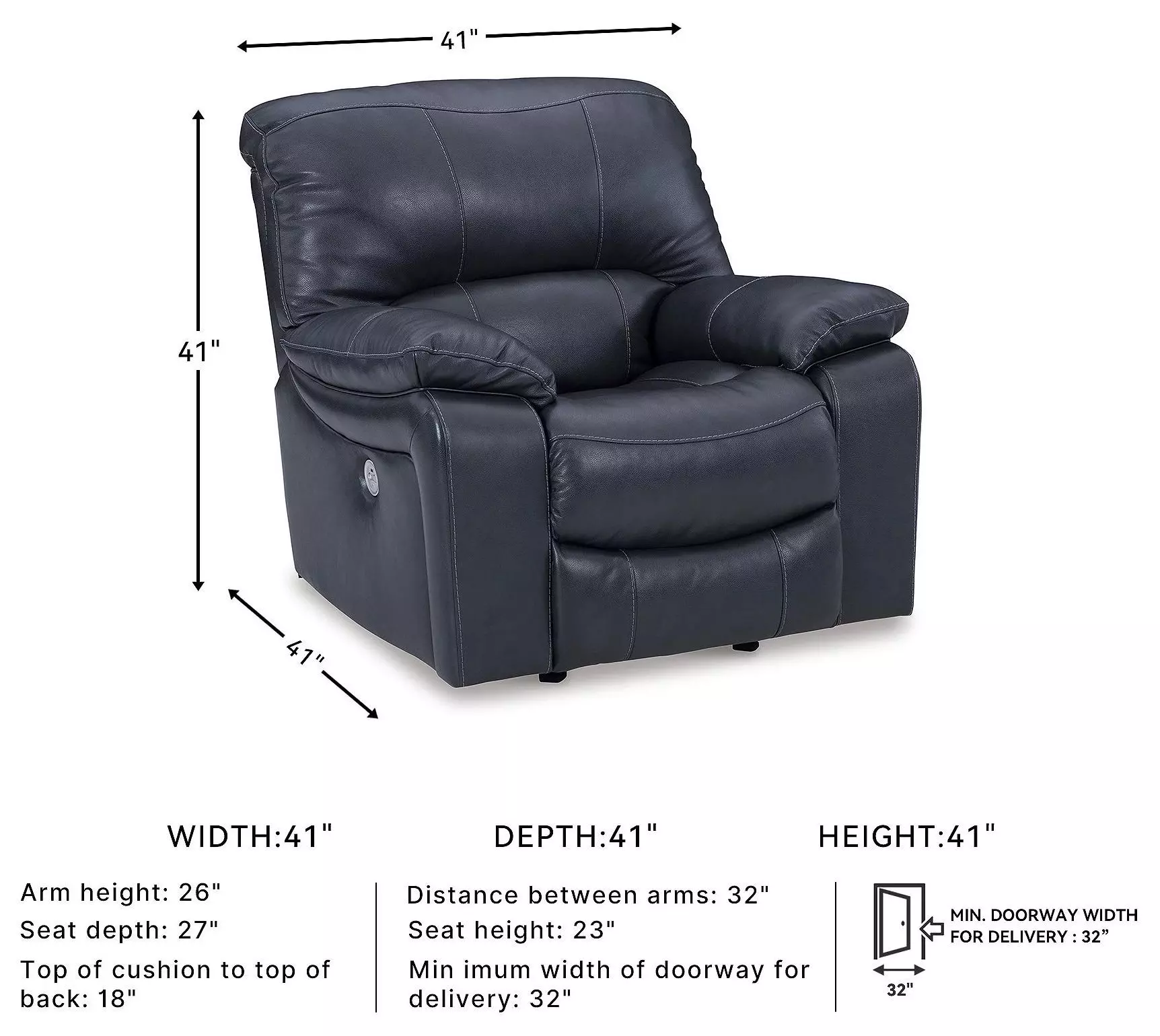 Leesworth Ocean Rocker Power Recliner