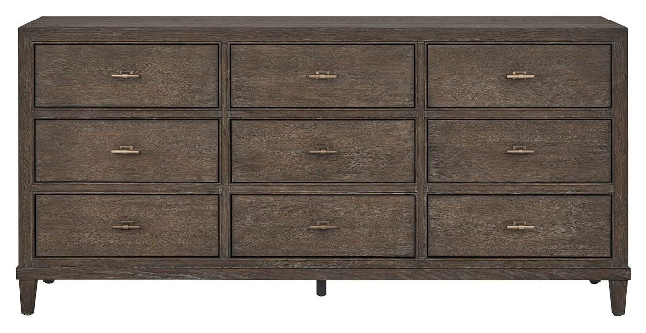 Montclair Embossed Cocoa 9 Drawer Dresser from Universal | Coleman