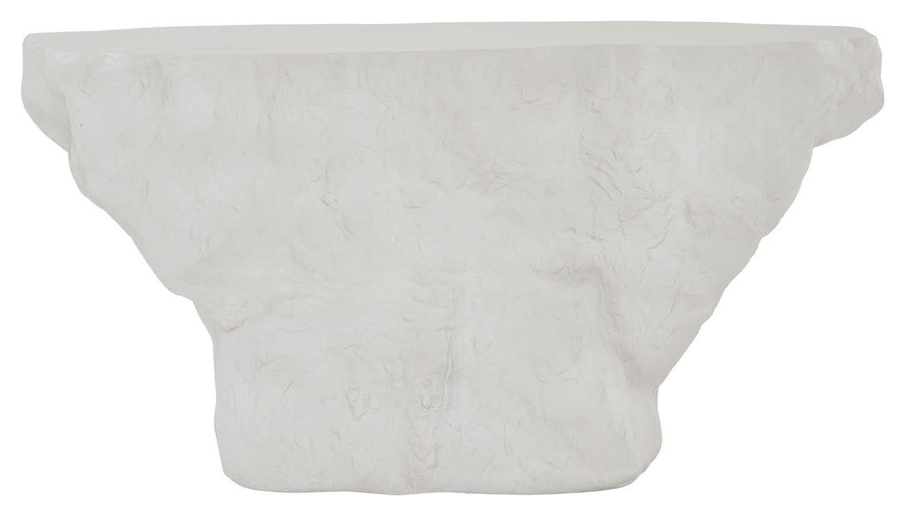 Azure White Concrete Free Form Cliffside Outdoor Console Table