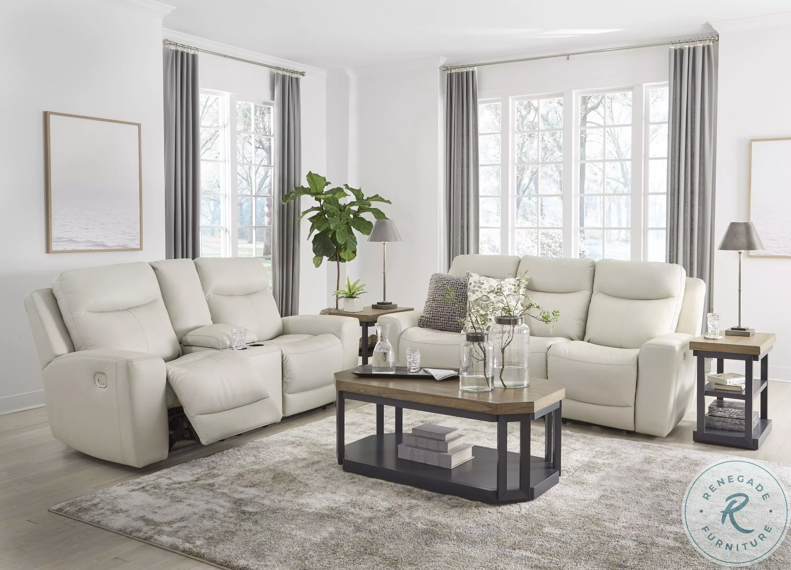 Mindanao Coconut Power Reclining Living Room Set from Ashley