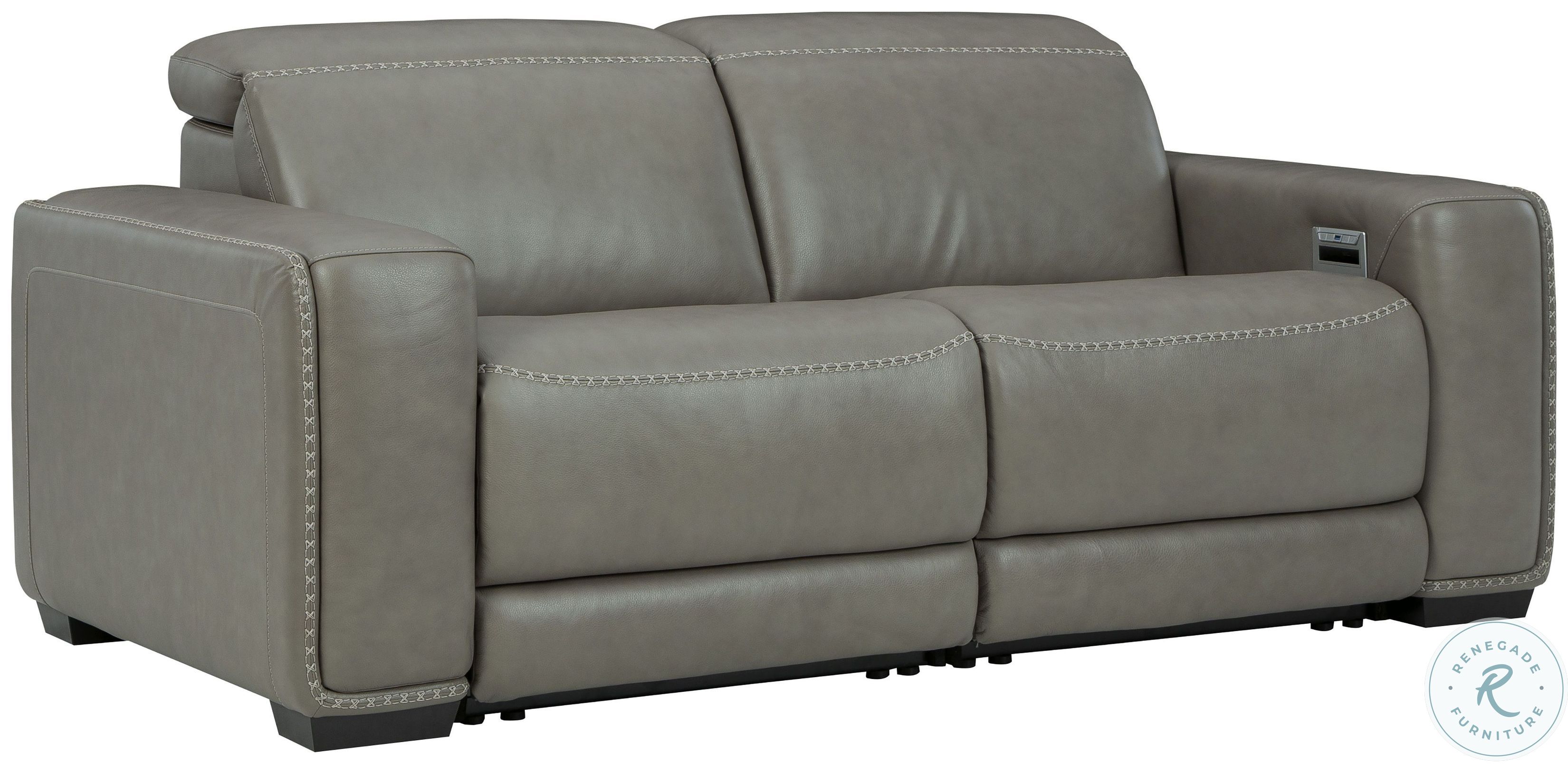 Correze Gray Power Reclining Loveseat from Ashley Coleman Furniture