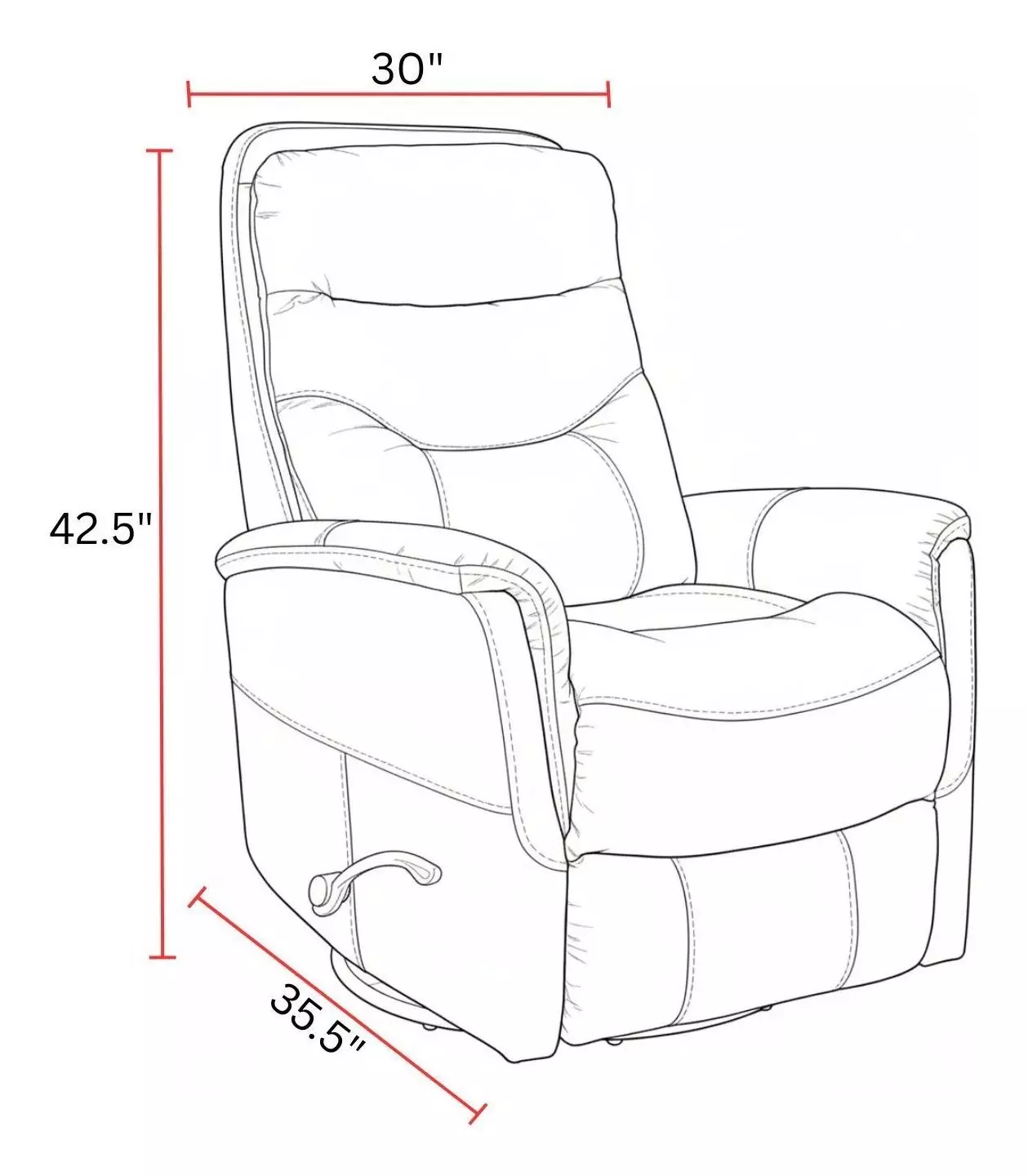 Gemini Milan Navy Leather Swivel Glider Recliner
