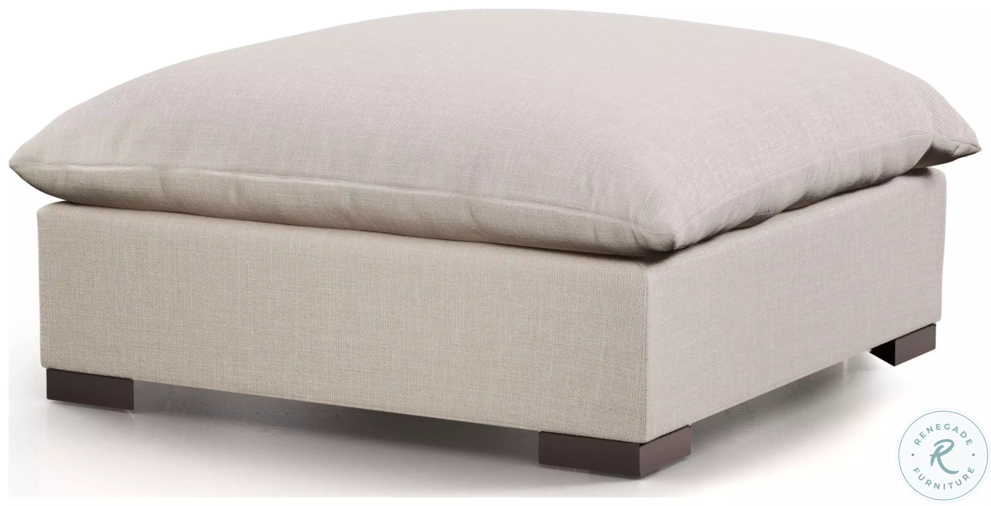 Westwood Bennett Espresso And Moon Ottoman from Four Hands