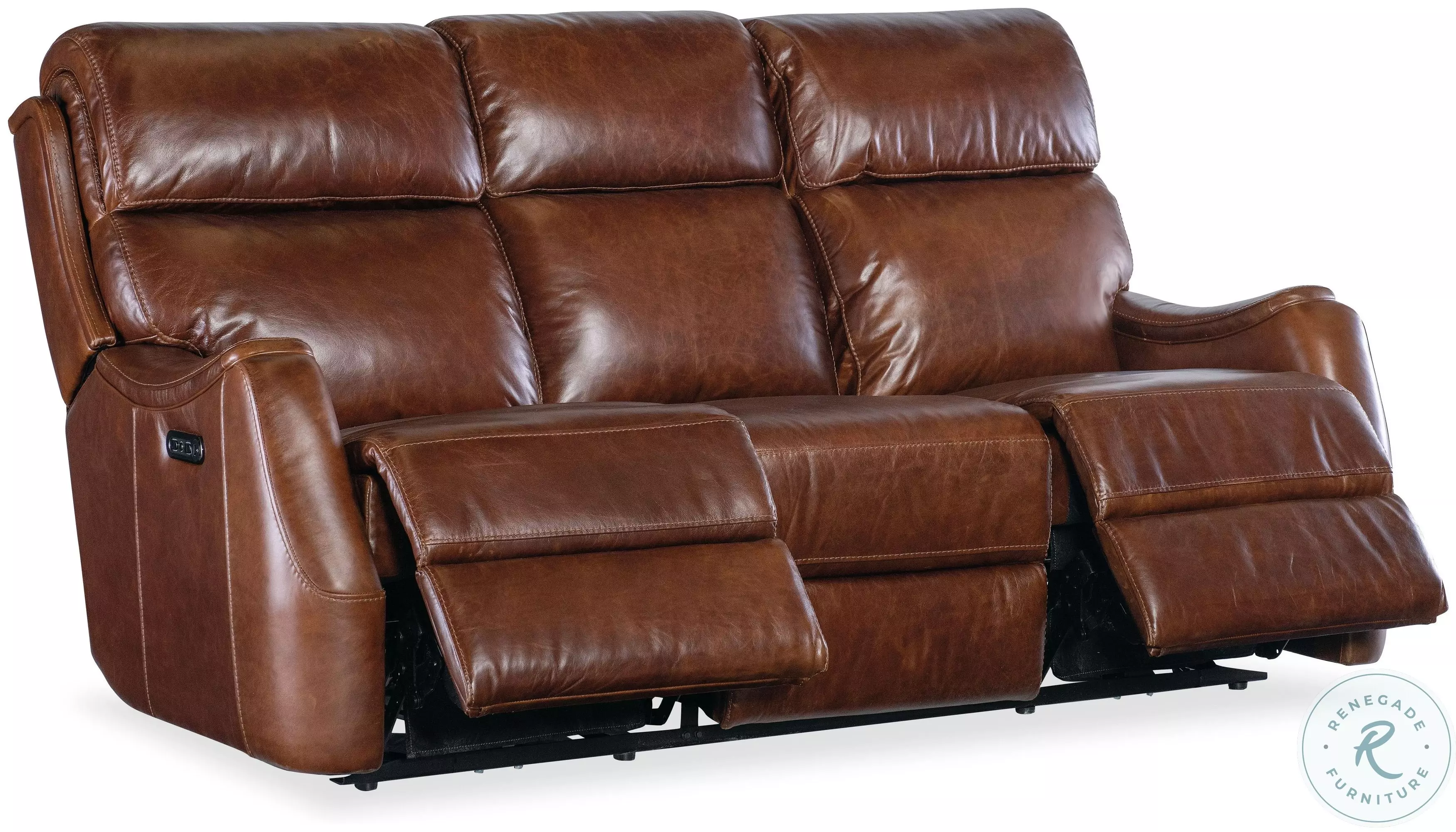 Star OF HOLLYWOOD SH39310 105OFF XL② Harlan Brown Leather Zero Gravity Power Reclining Sofa With Power
