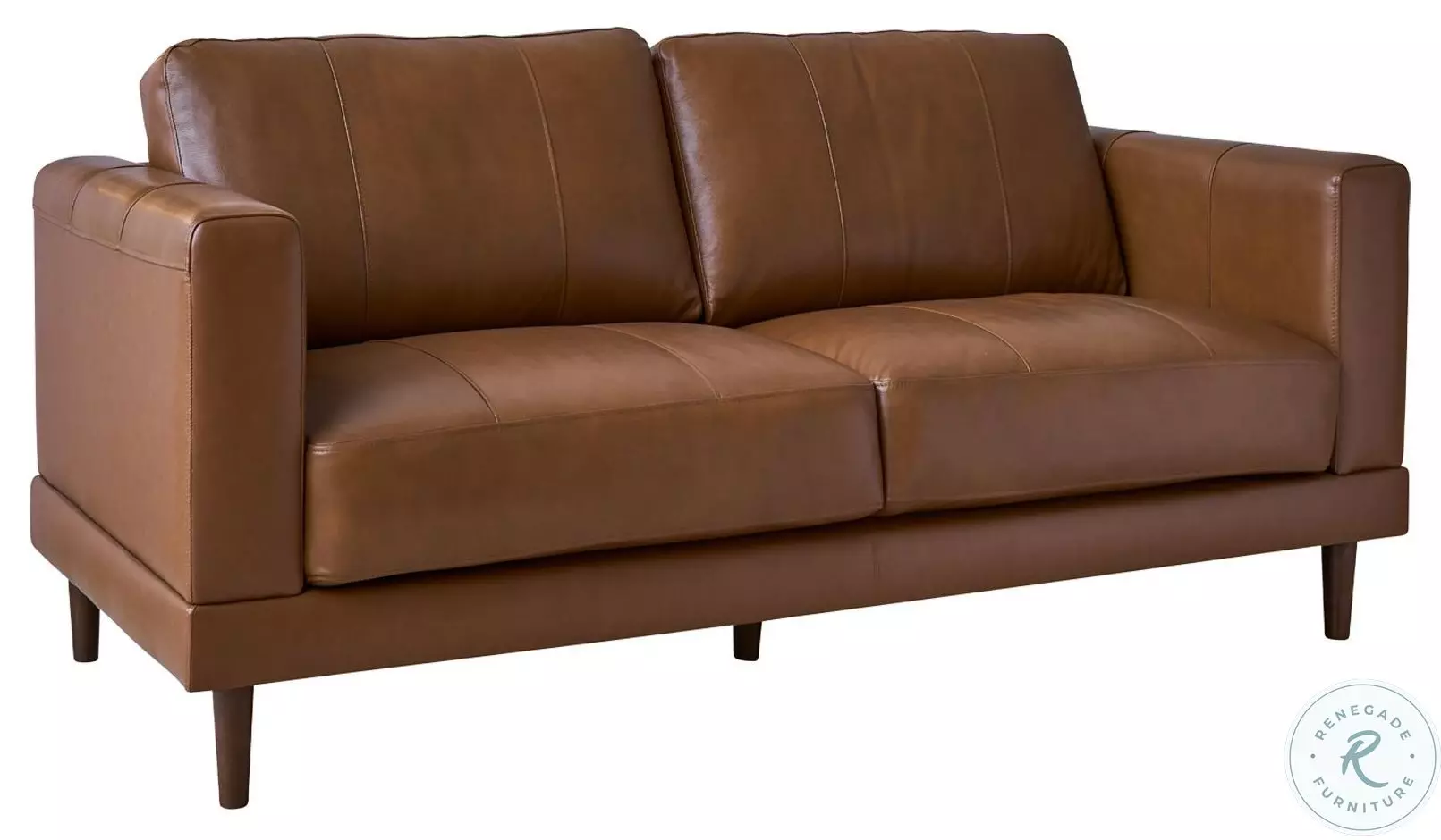 Hanson Fiero Tan Leather Loveseat From Picket House Furnishings