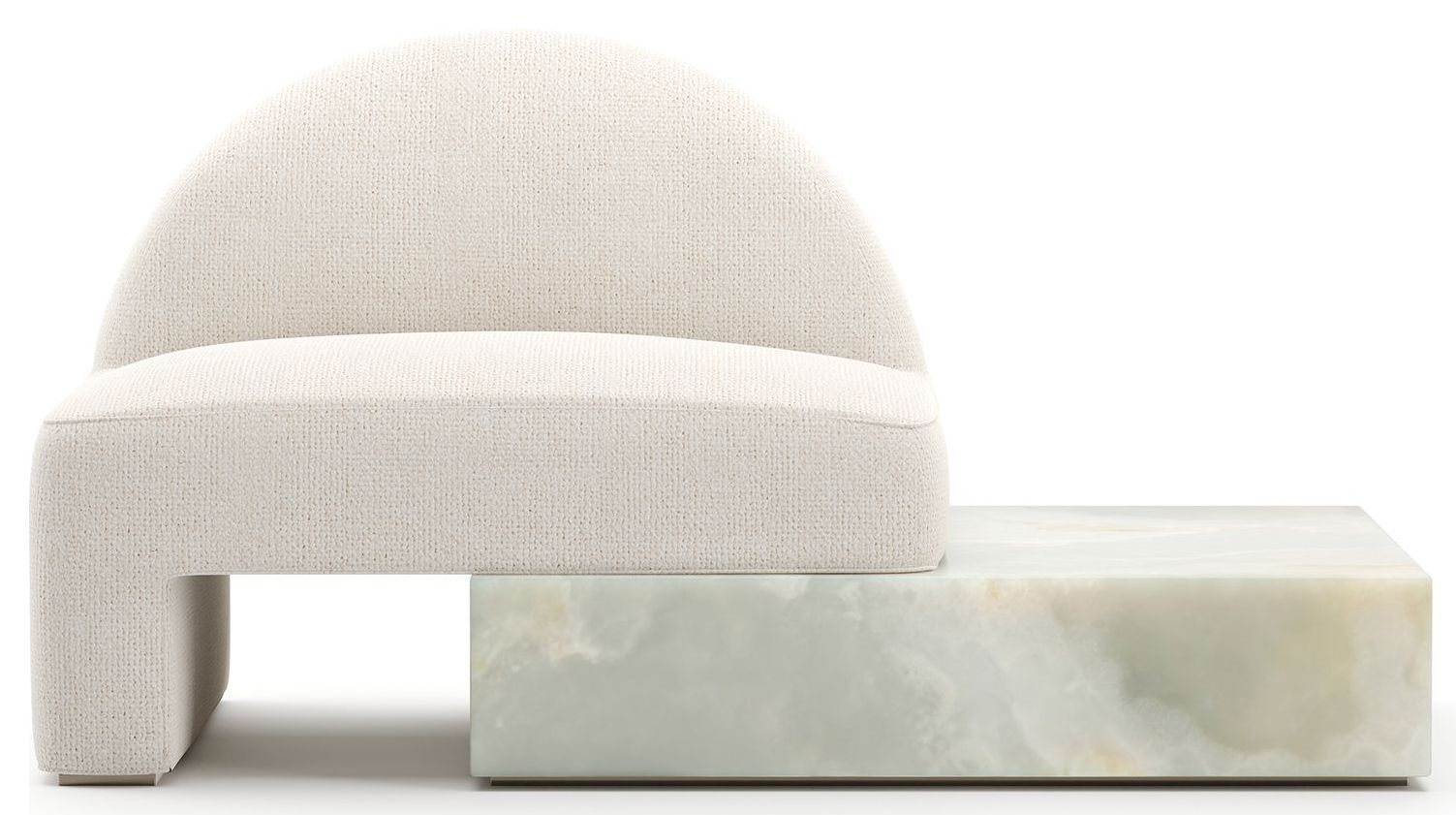 Monaco Ecru Lounge with Marble Base from Caracole | Coleman Furniture