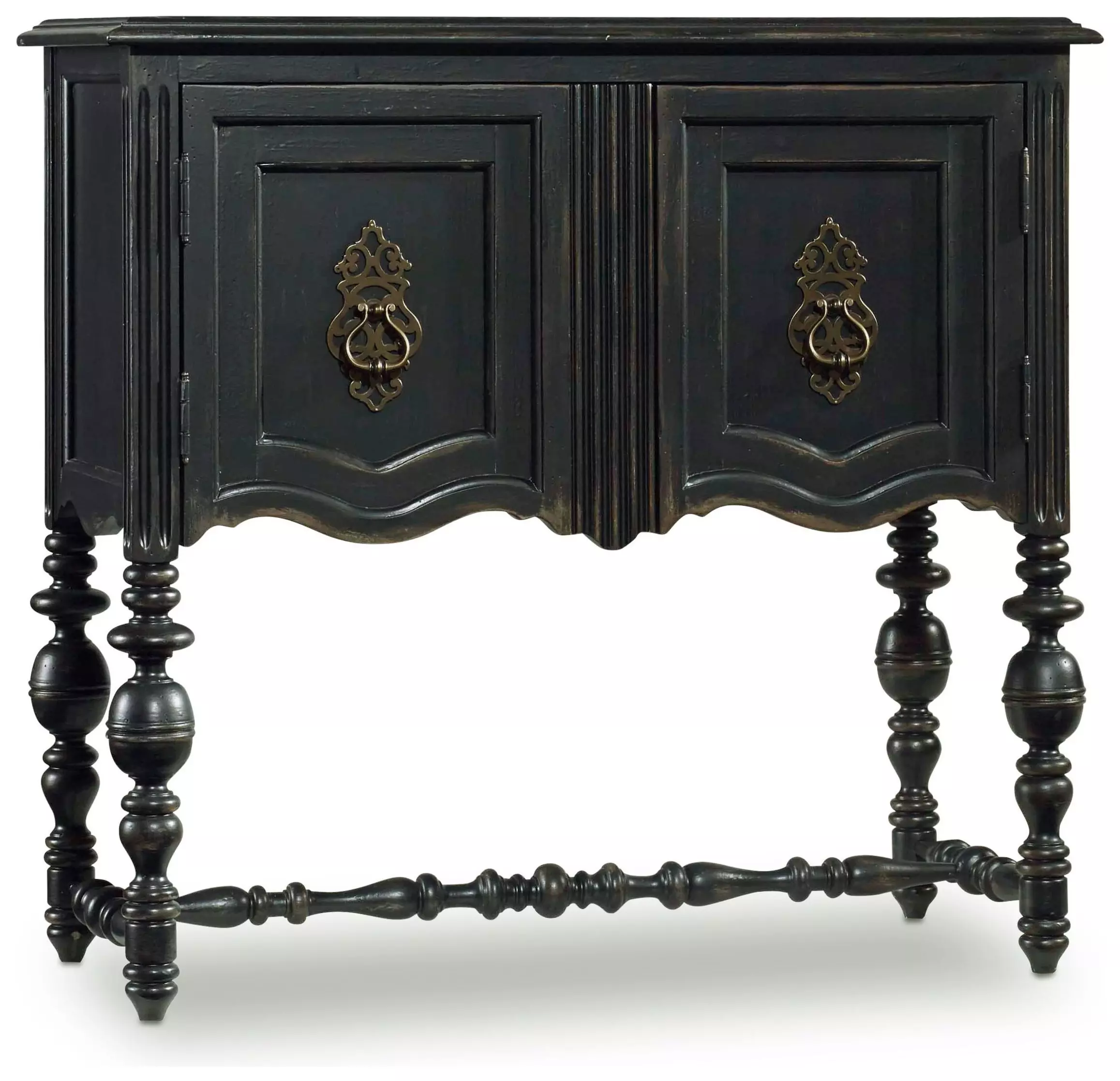 Melange Black Two Door Chest