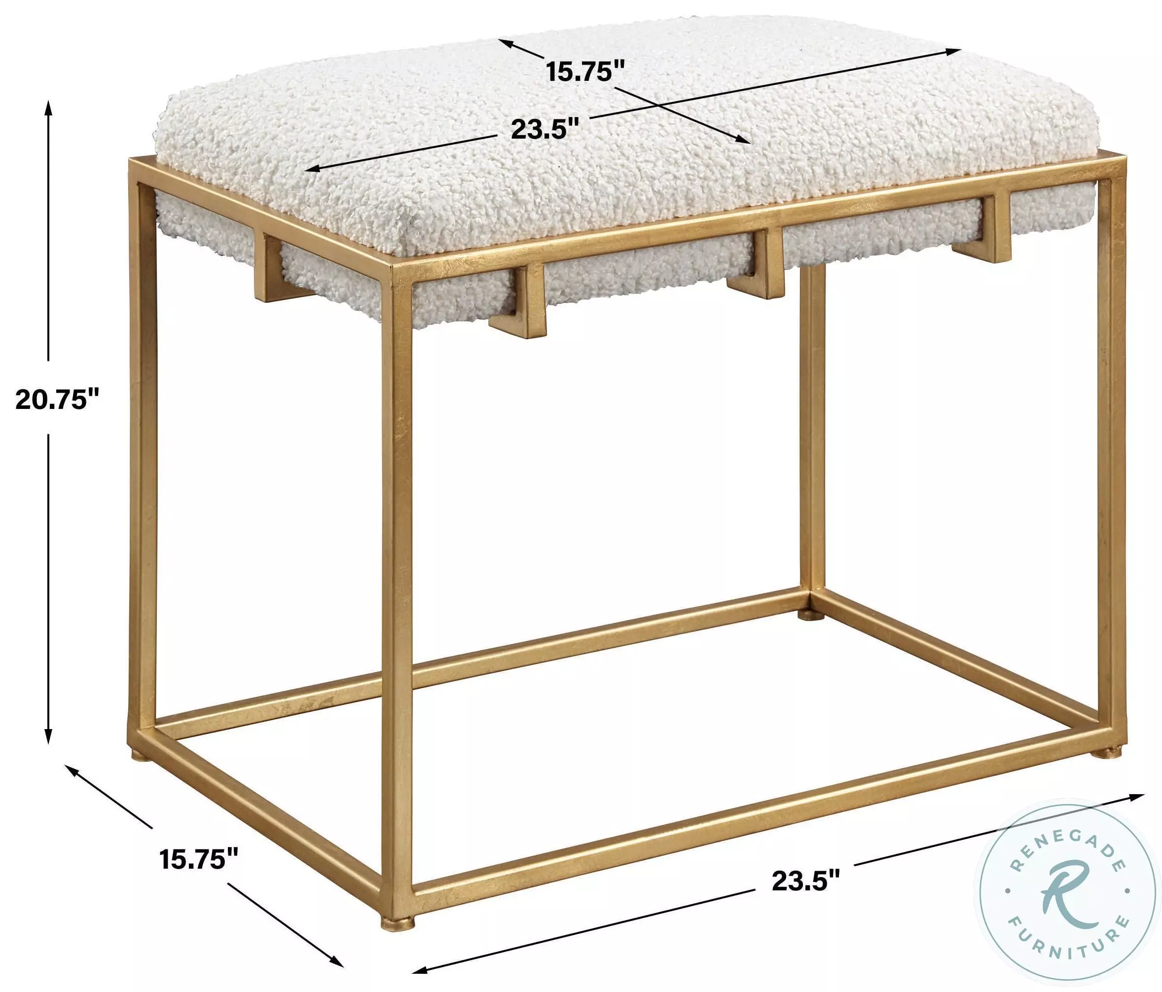 Solstice White Bench