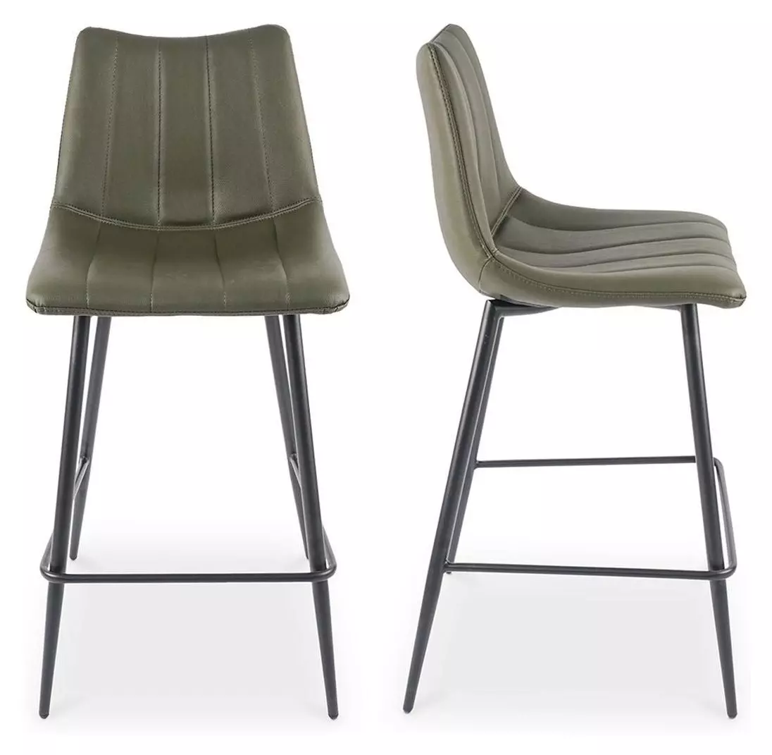 Moe's Home Collection UU-1002-27 Alibi 37 inch Dark Green Counter Stool, M2