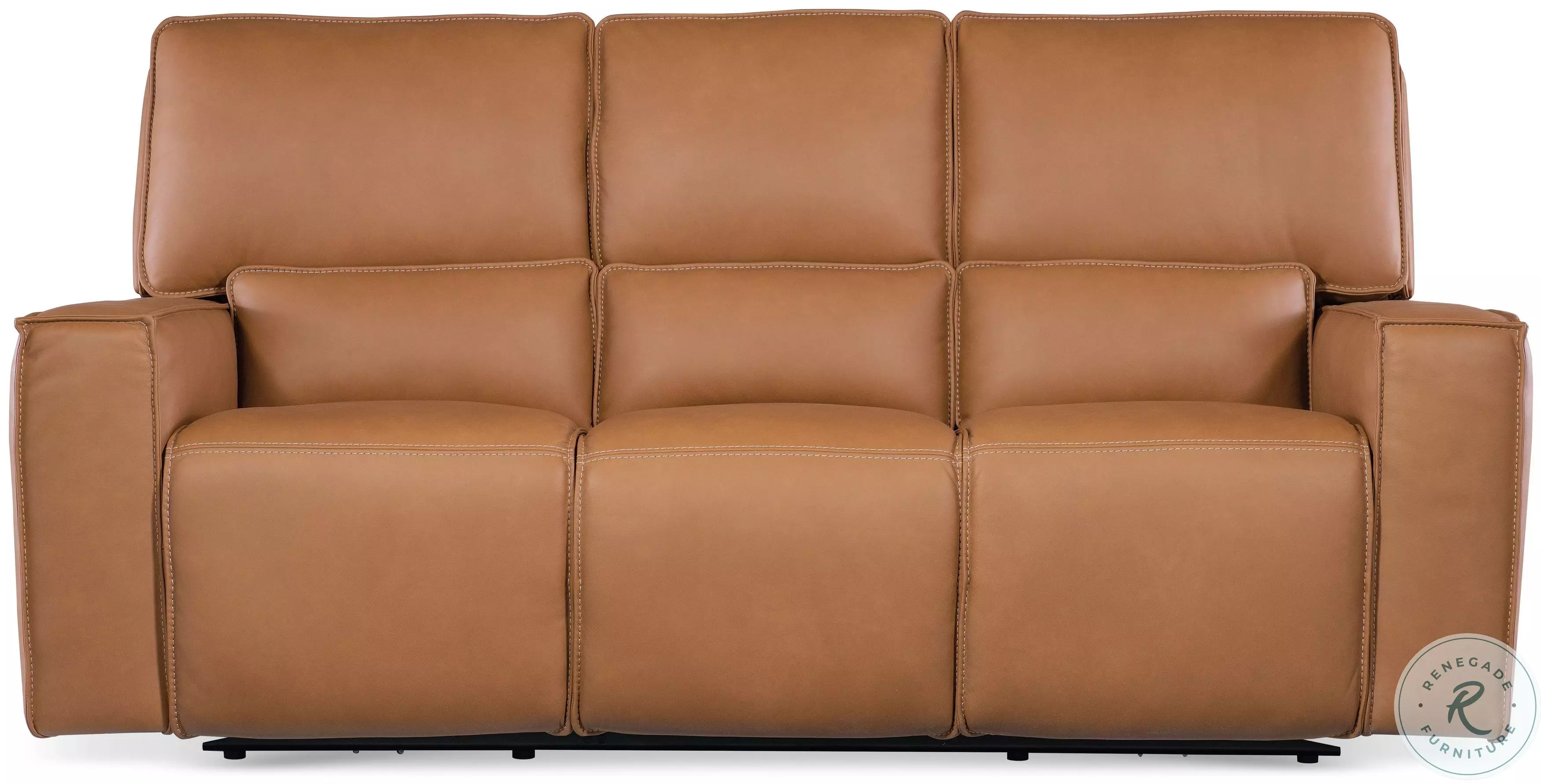 Carter Brown Leather Zero Gravity Power Reclining Sofa With Power