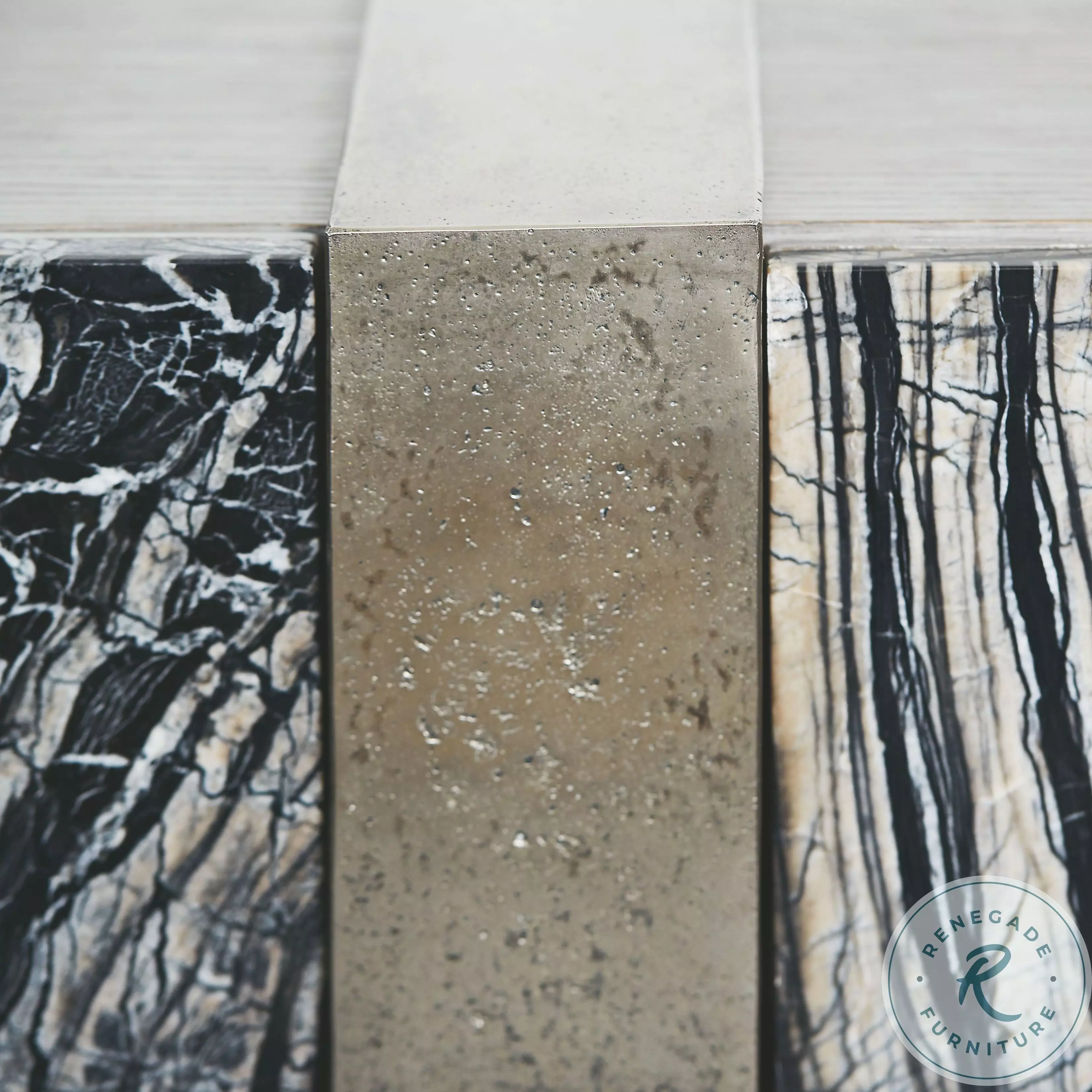 Linea Black Forest and Textured Graphite Entertainment Console