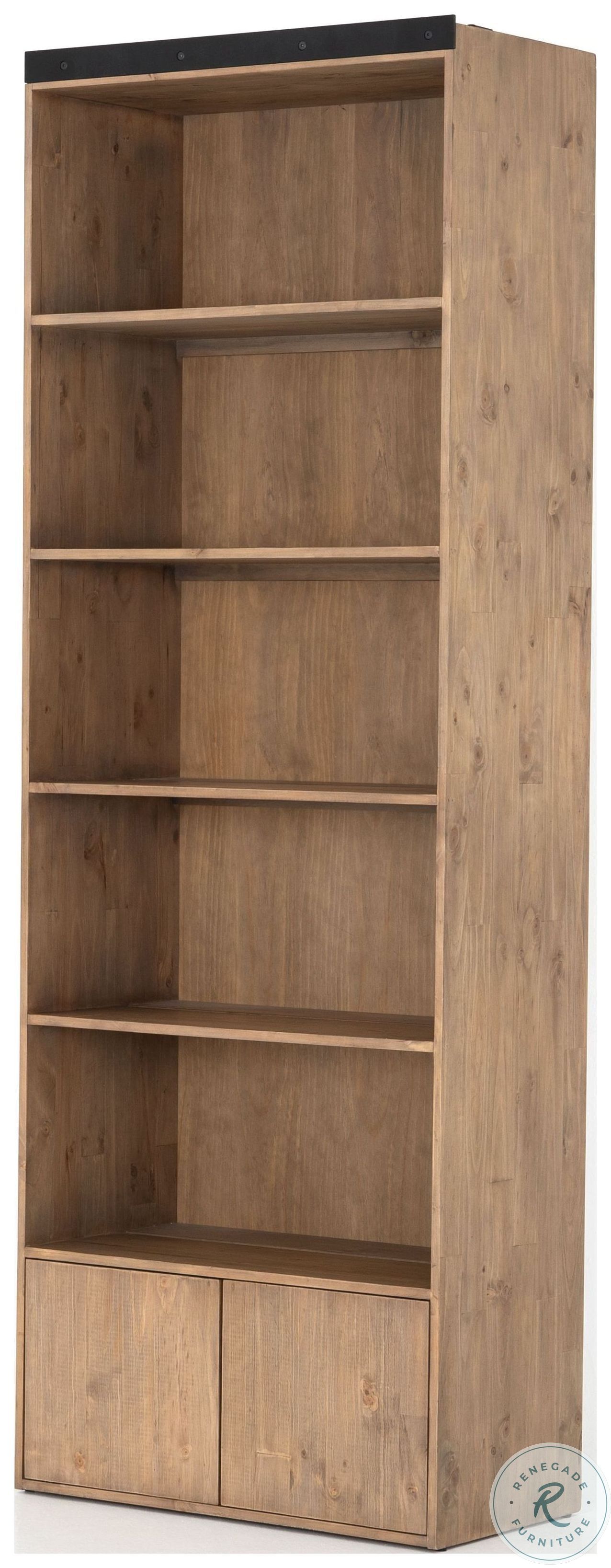 Haiden Bane Smoked Pine Bookshelf | HomeGalleryStores.com | VHDN-039