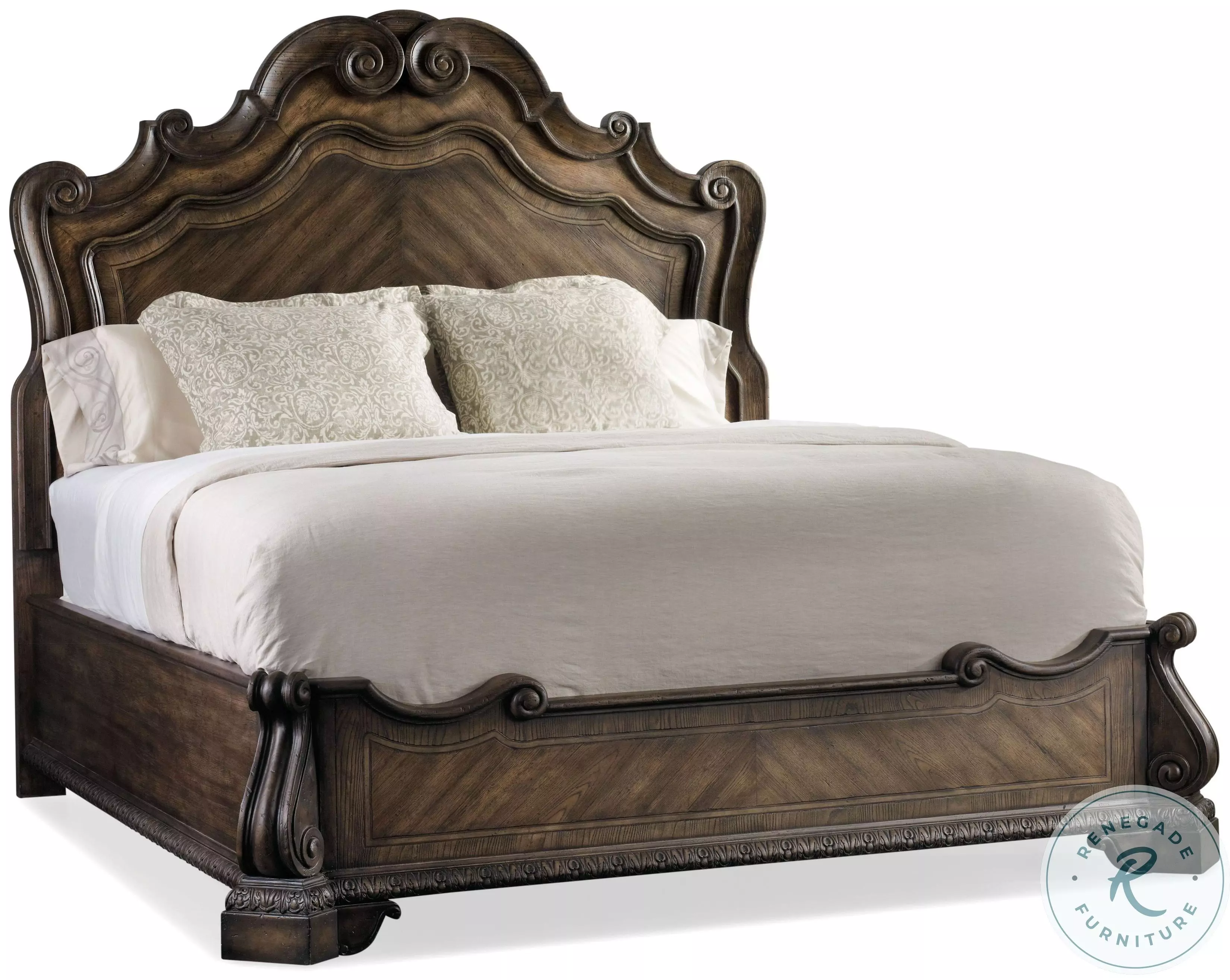 KingLebron様 Rhapsody Brown Cal. King Panel Bed from Hooker | Coleman Furniture