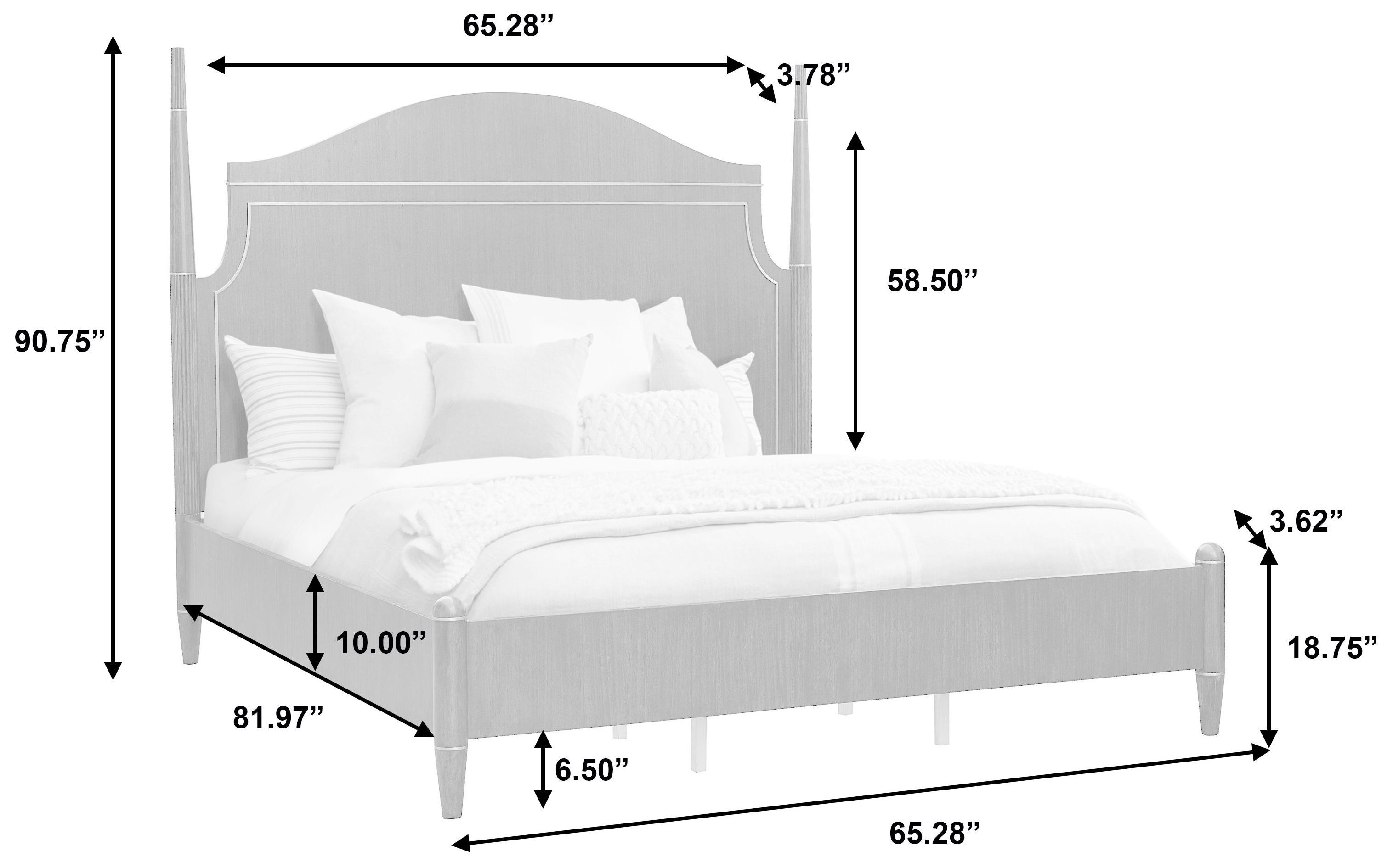 Oakridge Medley Piano Brown Queen Poster Bed