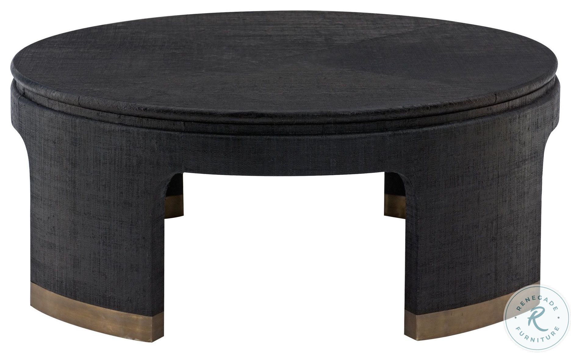 Dubois Black Round Cocktail Table from Bernhardt Furniture | Coleman ...