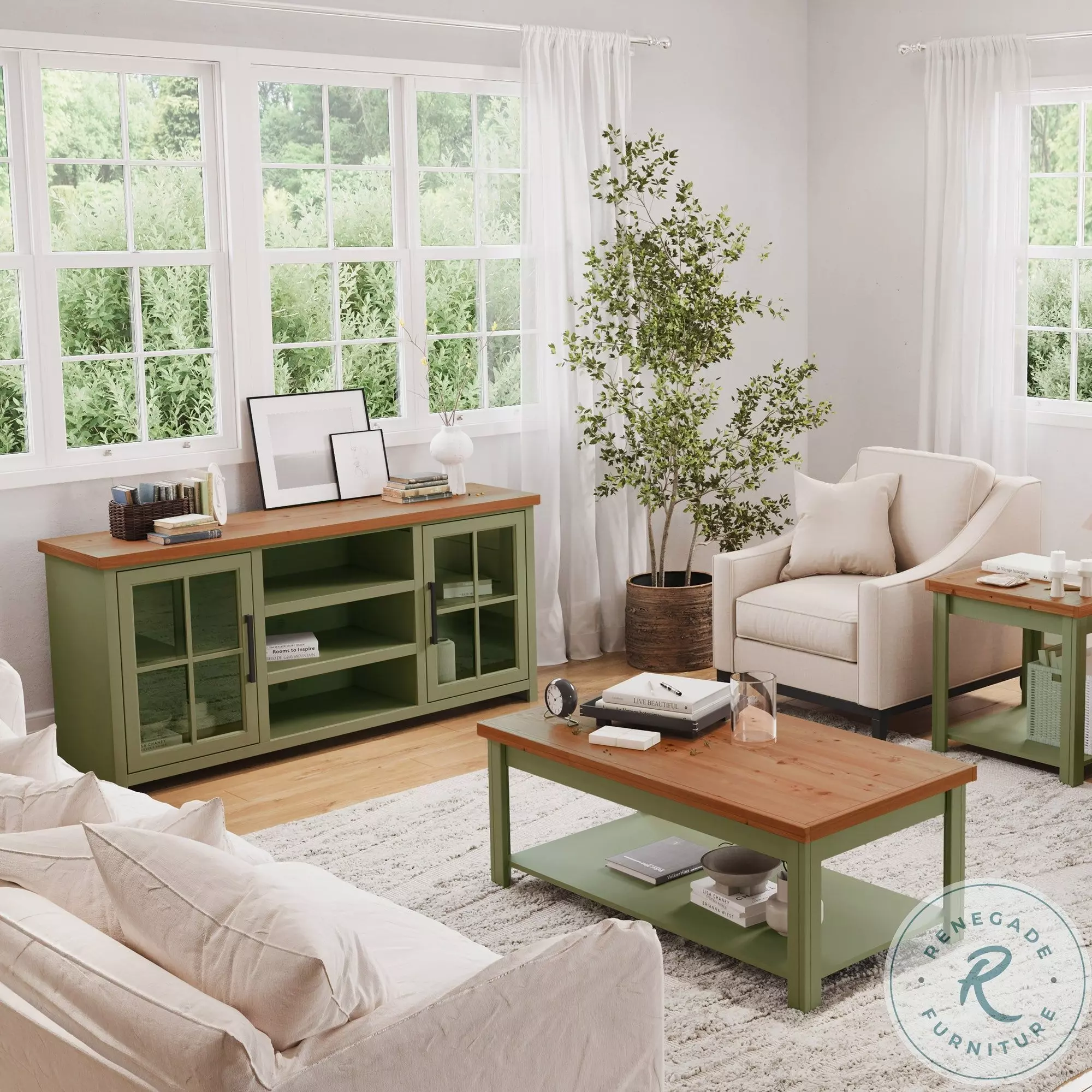 Vineyard Sage Green And Fruitwood 67