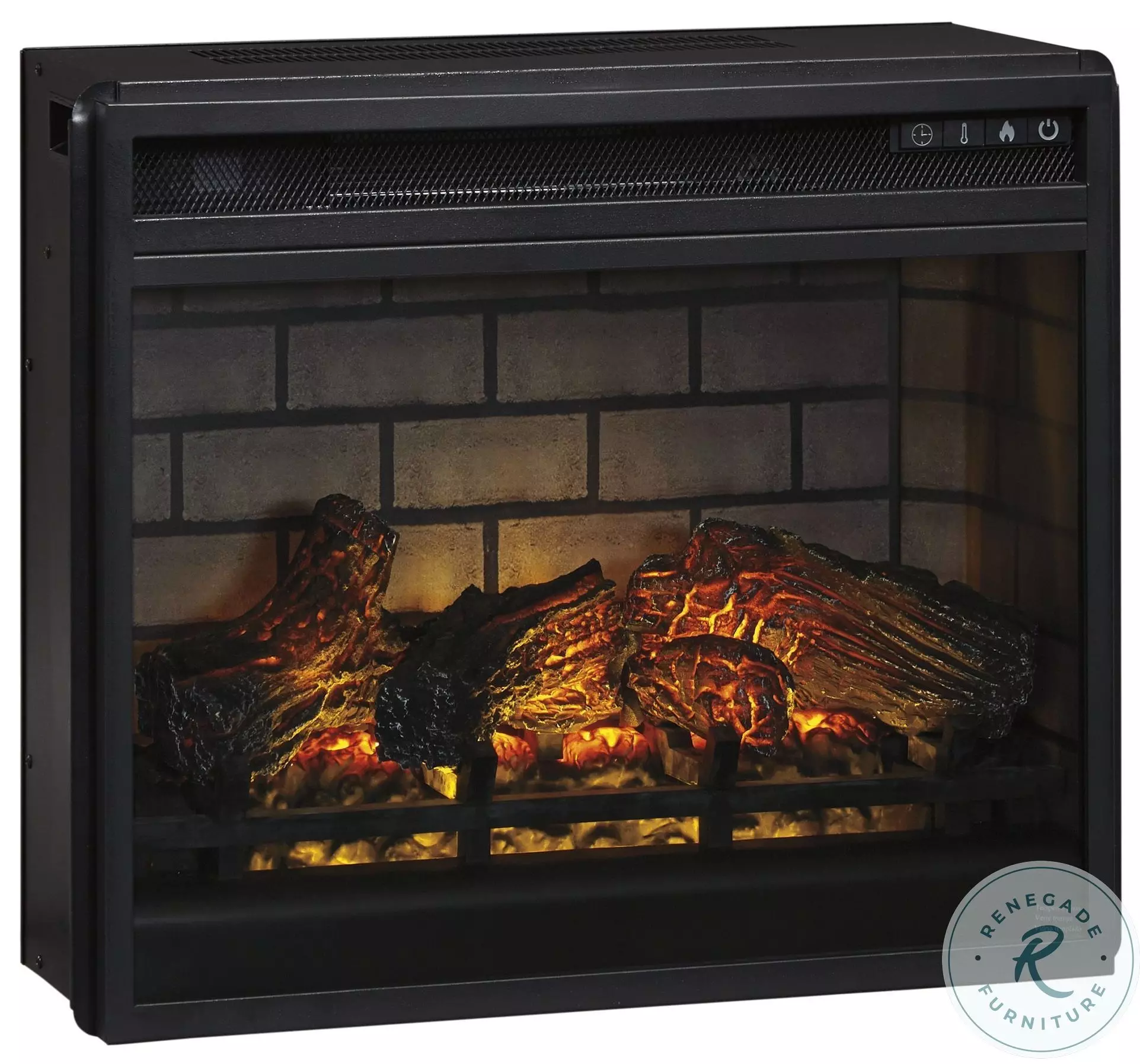 Entertainment Accessories Black Infrared Fireplace Insert from