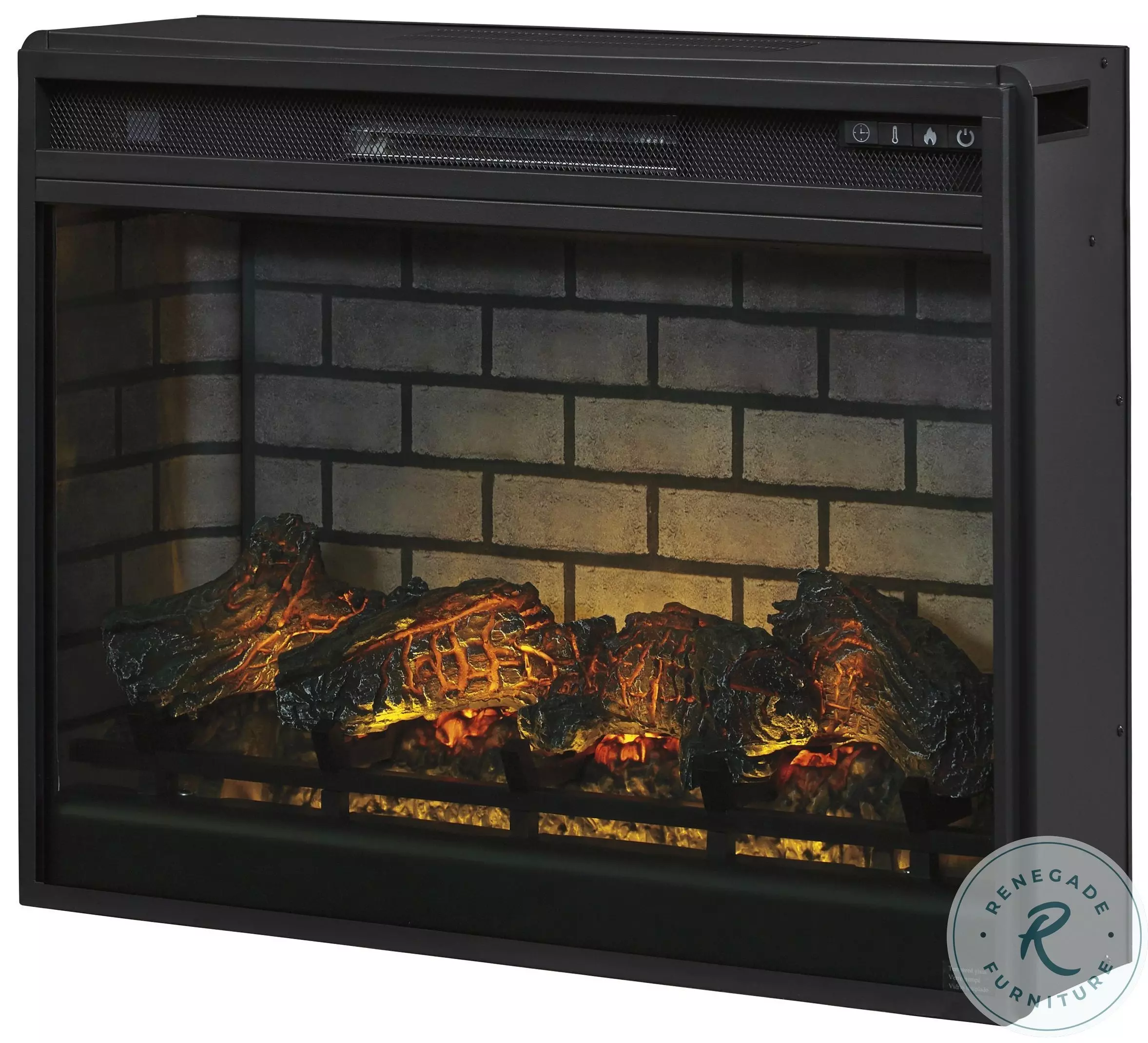 Black Electric Infrared Fireplace Insert From Home Gallery Stores