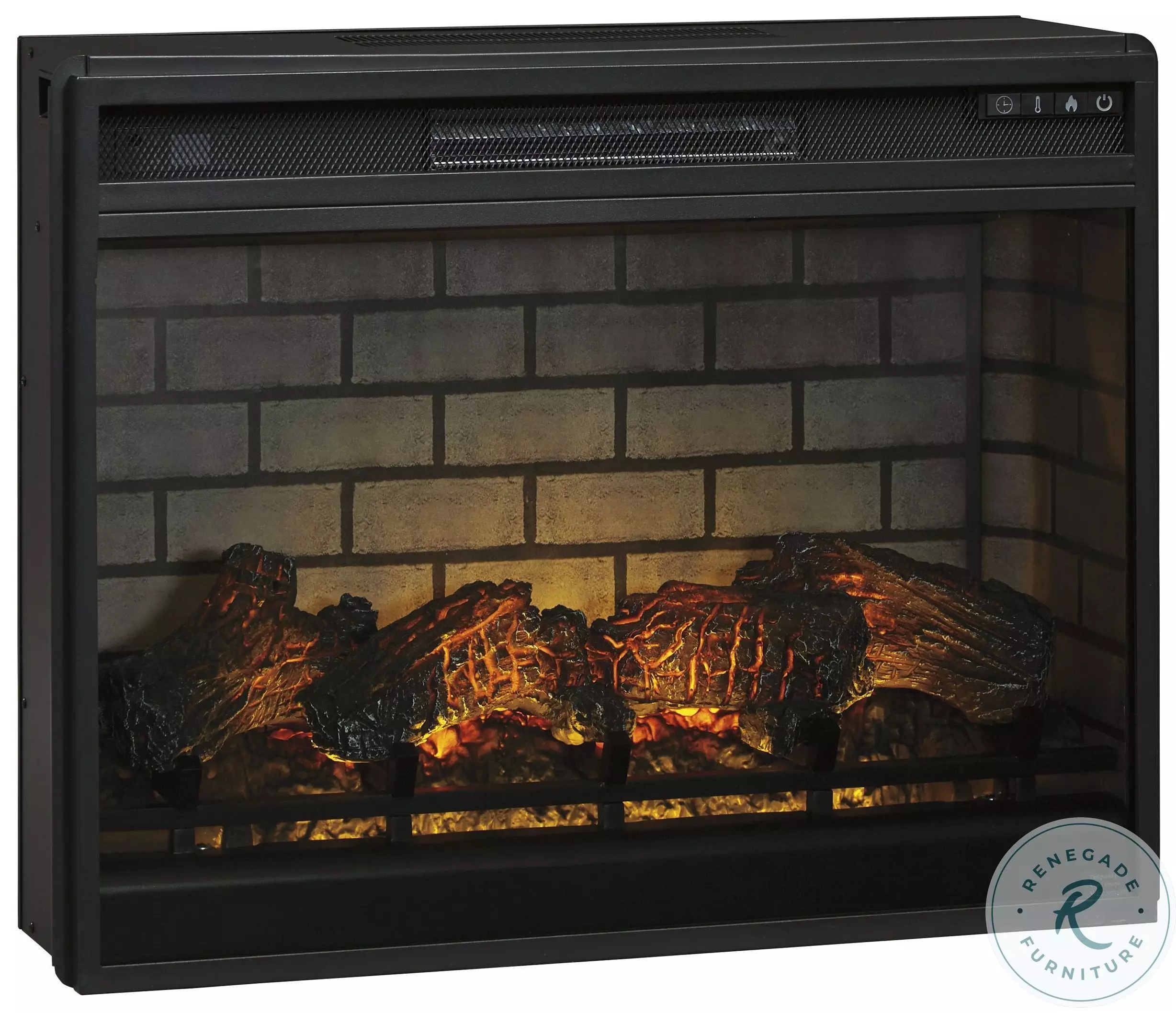 Black Electric Infrared Fireplace Insert From Home Gallery Stores