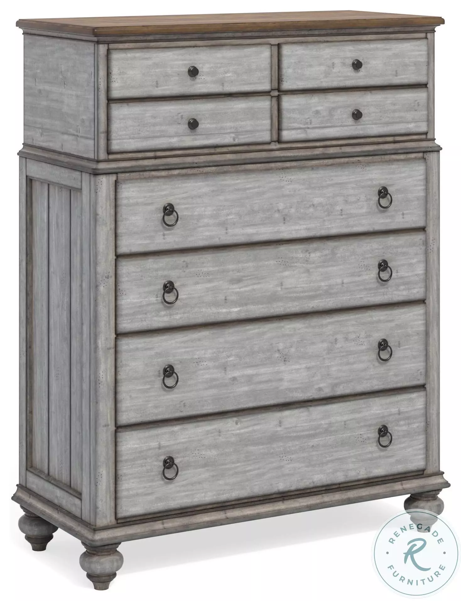 Plymouth Distressed Graywash Drawer Chest From FlexSteel | Coleman
