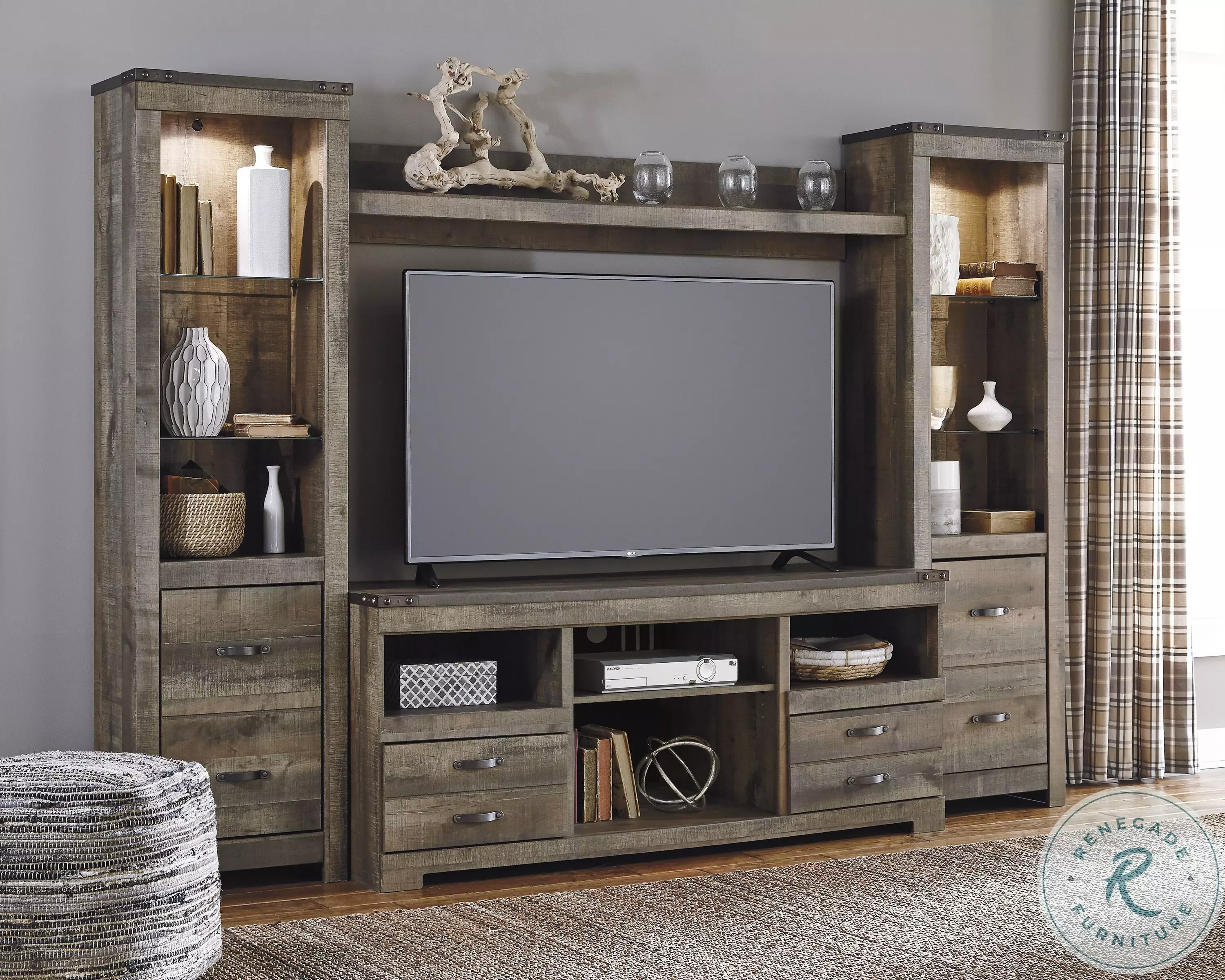 Trinell Brown Entertainment Wall from Ashley (W446-68-24(2)-27