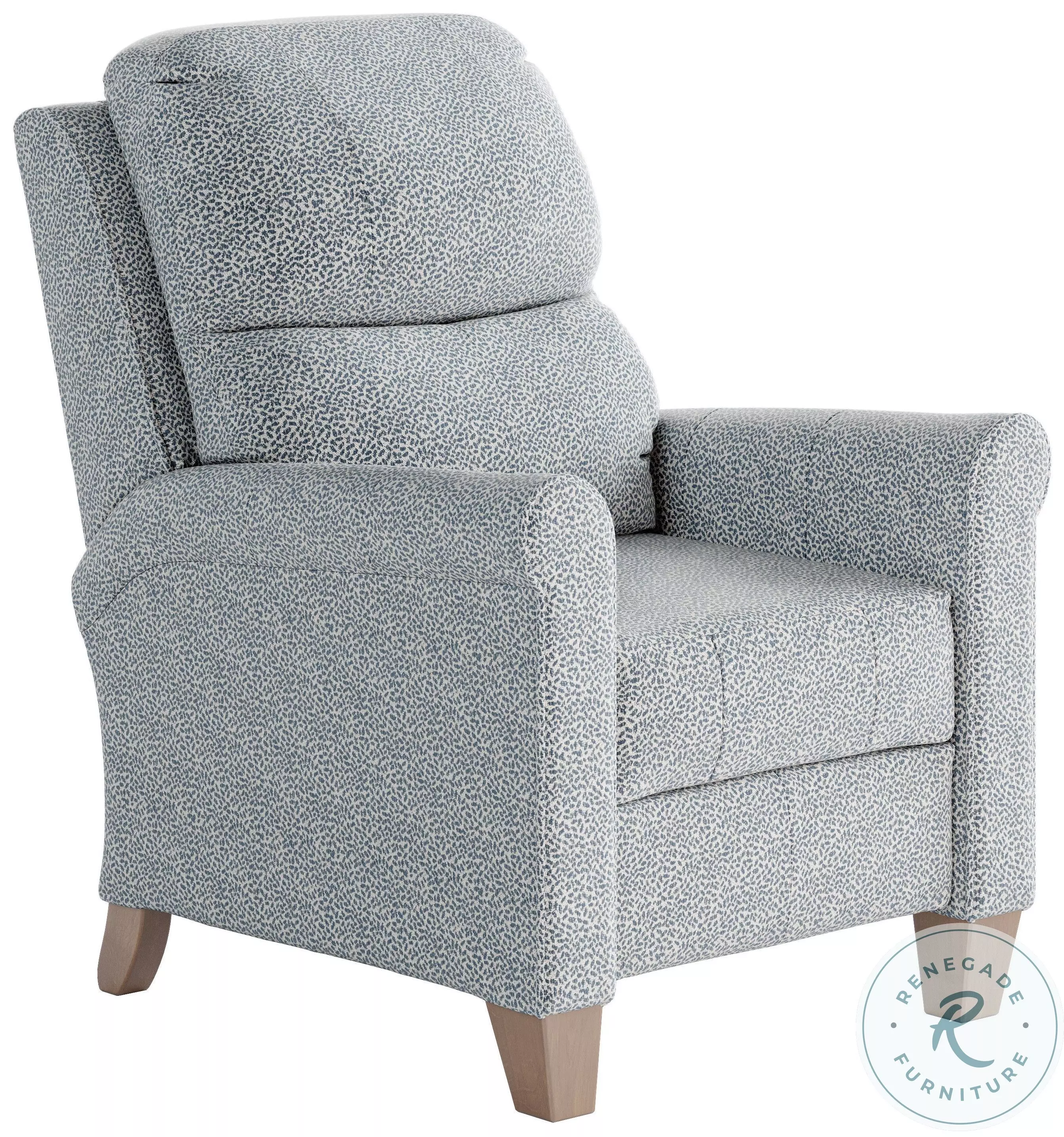 Pep Talk Stoneybrook Chambrayu 38" Wide Hi Leg Recliner From Southern