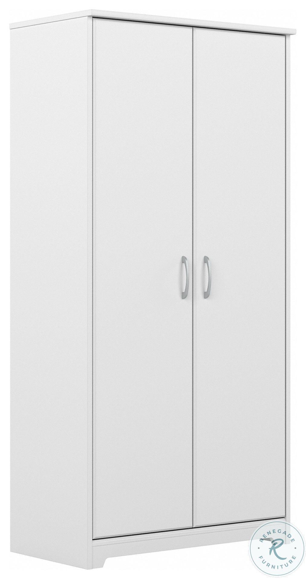 Cabot White Tall Storage with Doors From Bush Furniture