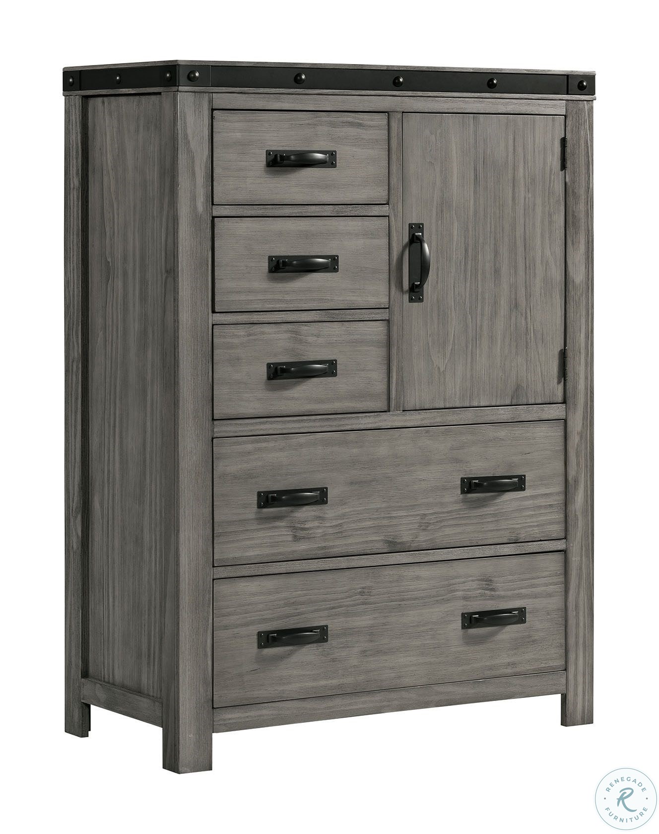 Montauk Gray 5 Drawer Gentleman's Chest from Picket House Furnishings ...