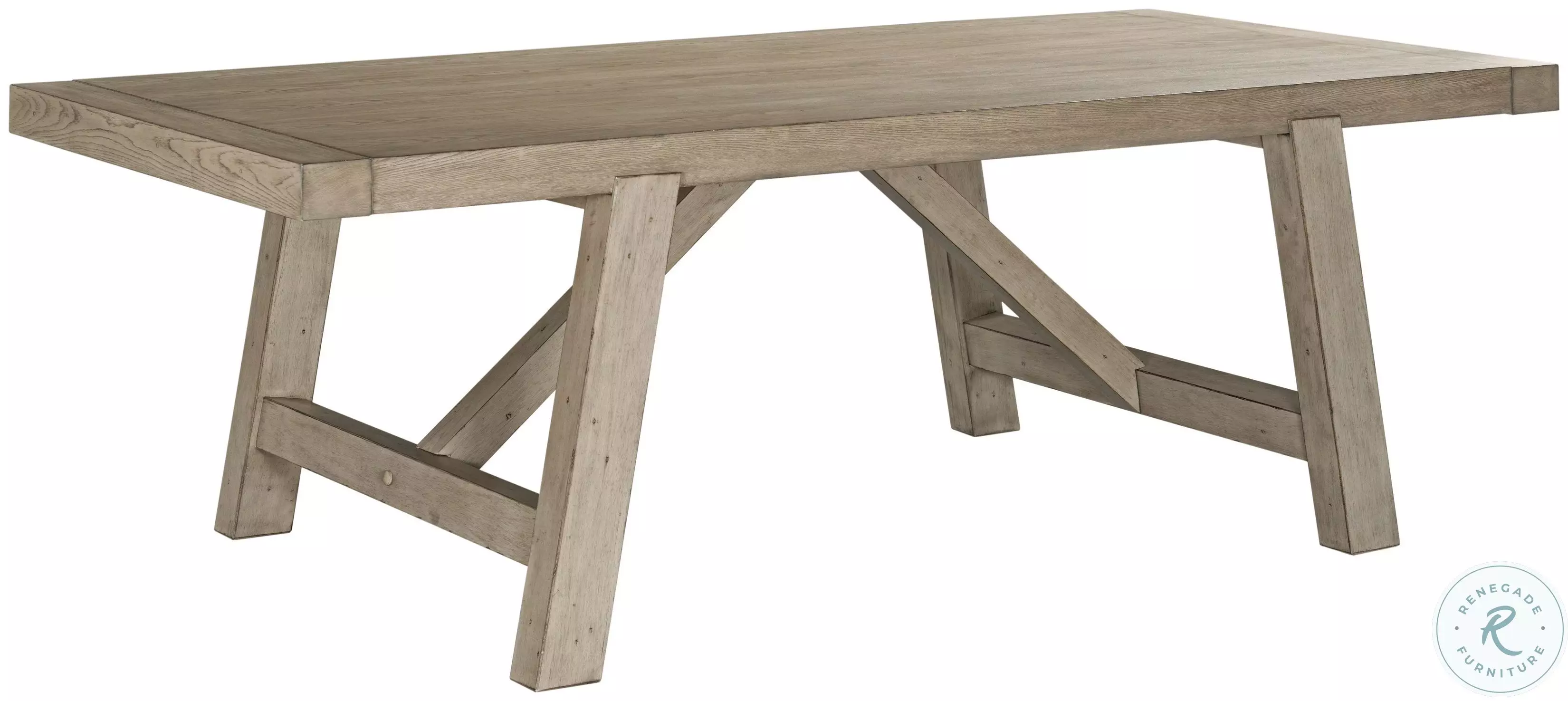 Cedar Ridge Harrington Aged Taupe Extendable Dining Table From