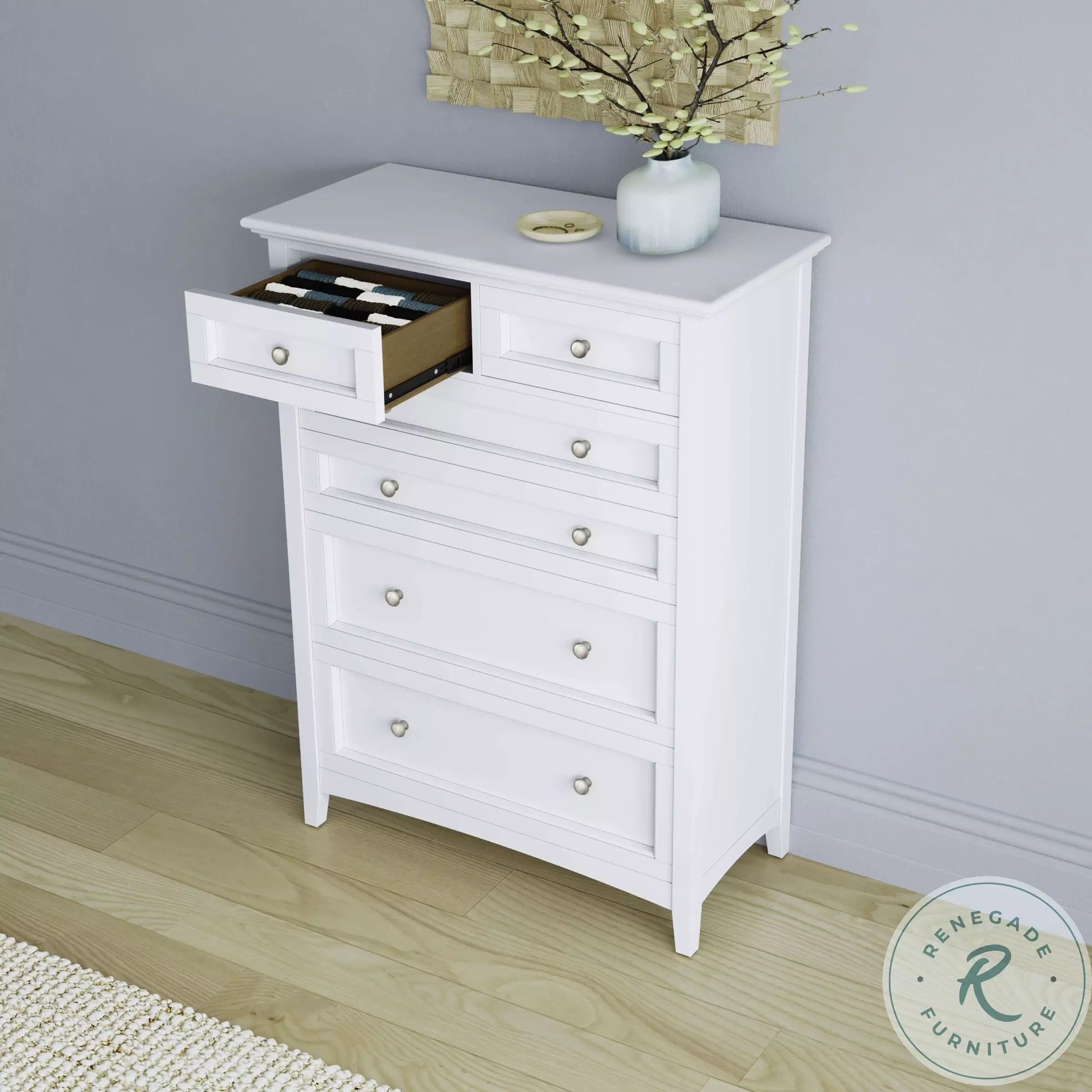 Westlake White 6 Drawer Chest From A-America | Home Gallery Stores Westlake White 6 Drawer Chest From A-America | Home Gallery Stores