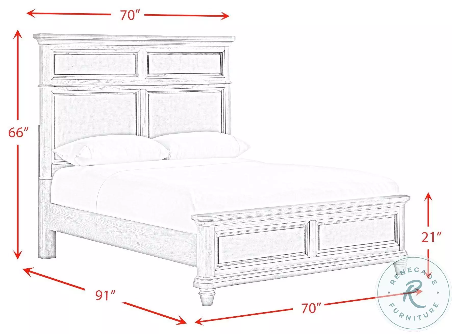 Emiko Light Grey Queen Panel Bed