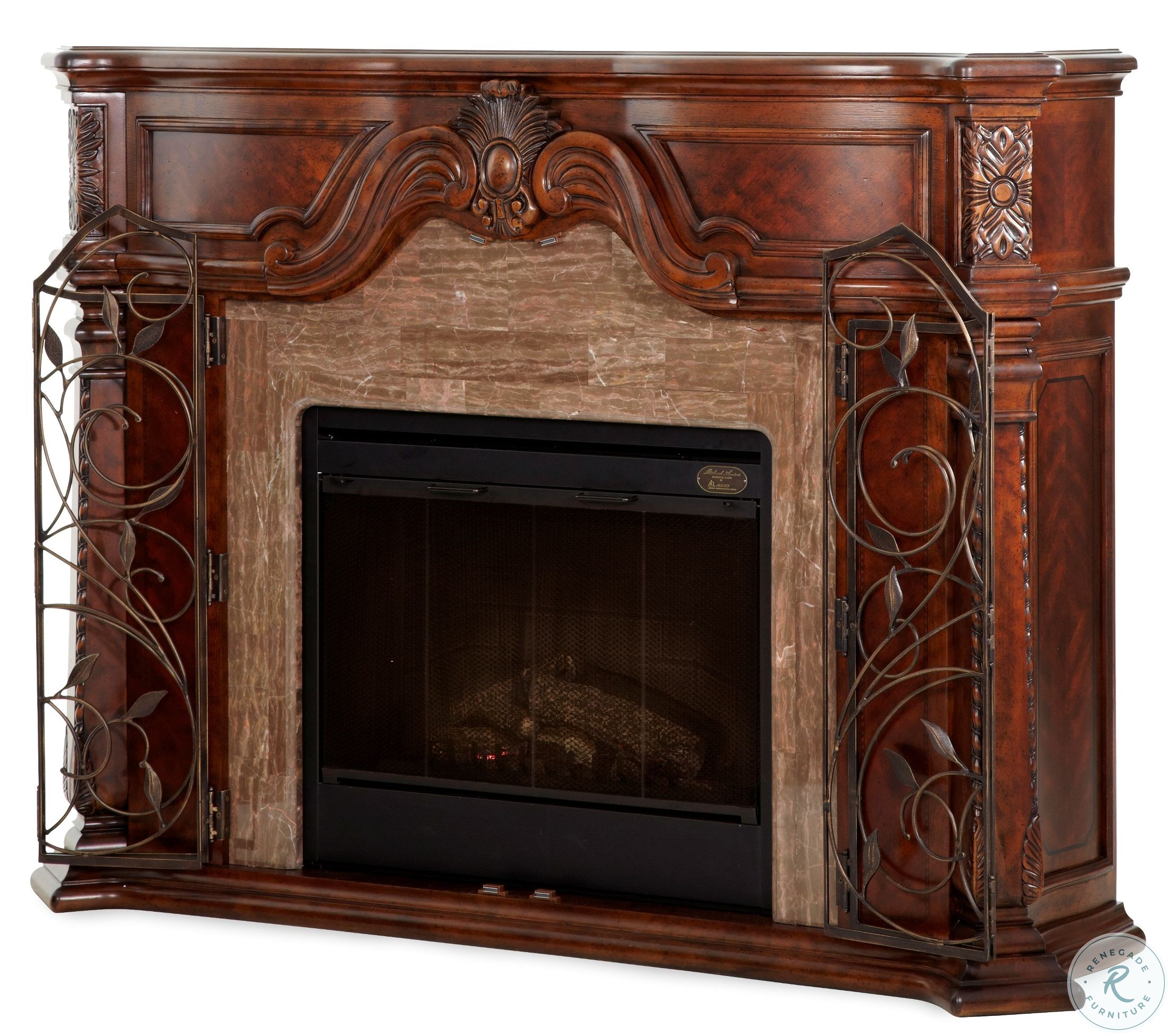 Windsor Court Fireplace With Electric Fireplace Insert From Aico