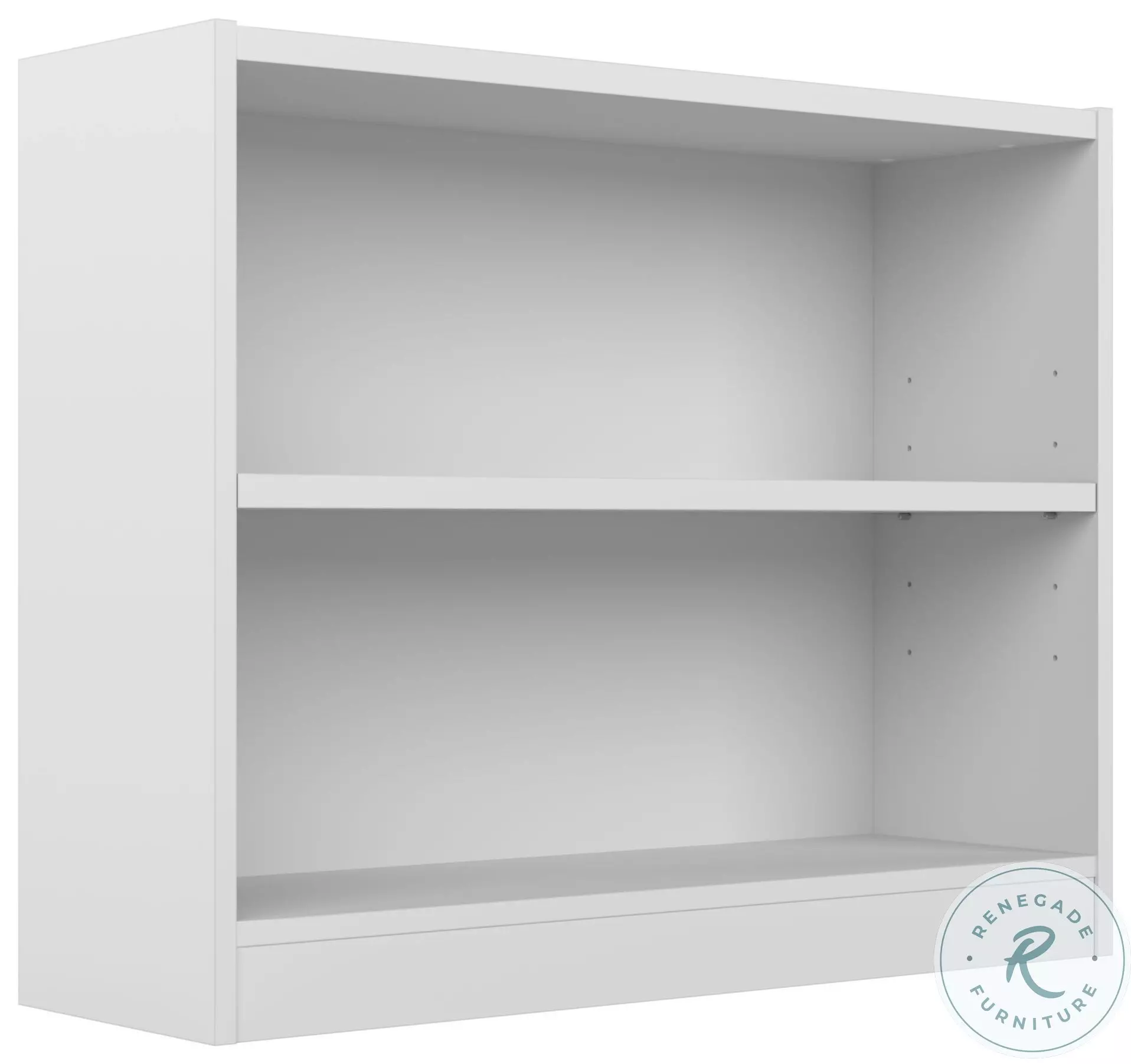Universal White Small 2 Shelf Bookcase From Bush Furniture 