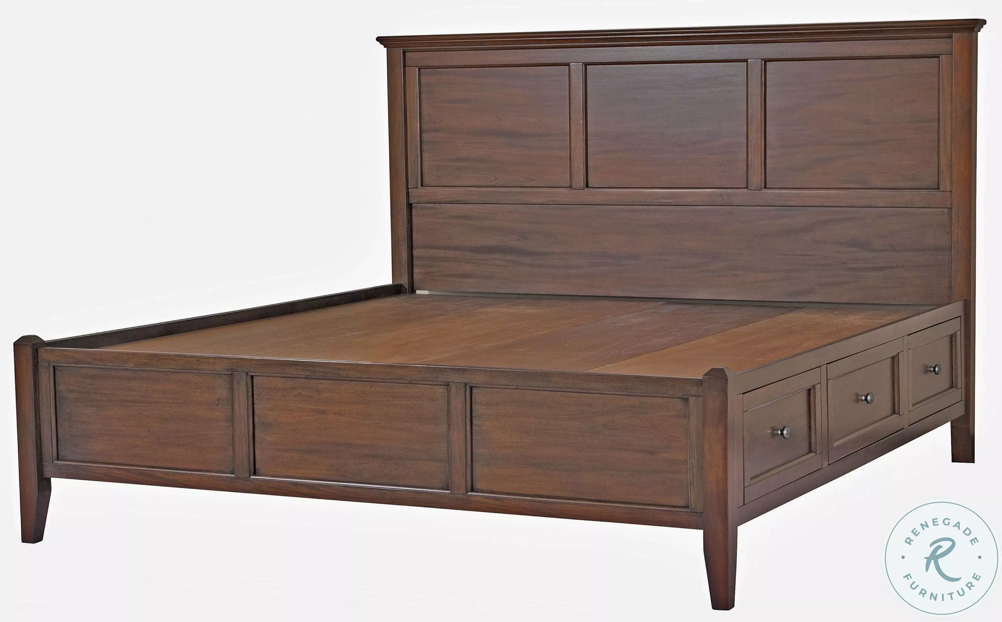 Westlake Cherry Brown Queen Storage Bed from A-America | Coleman