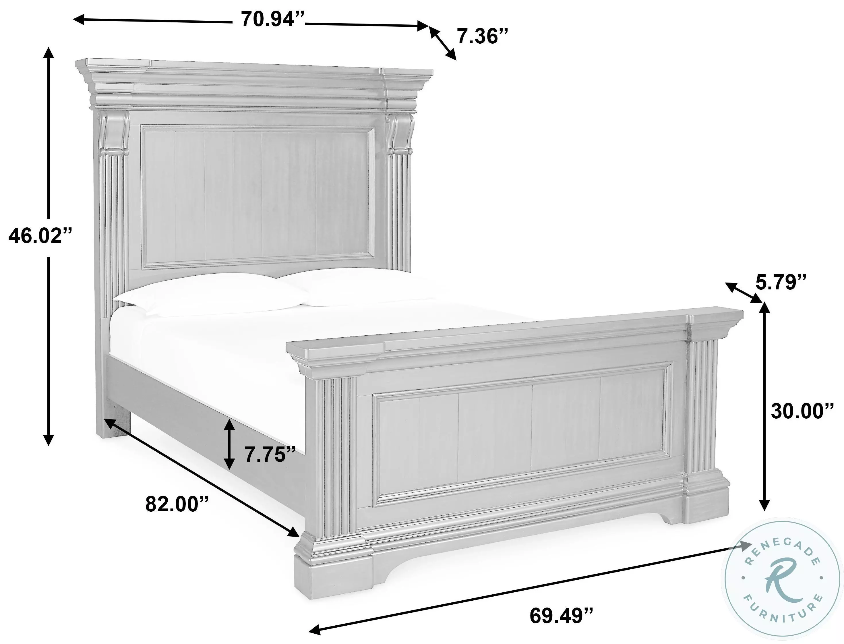 Remington Brown Queen Panel Bed