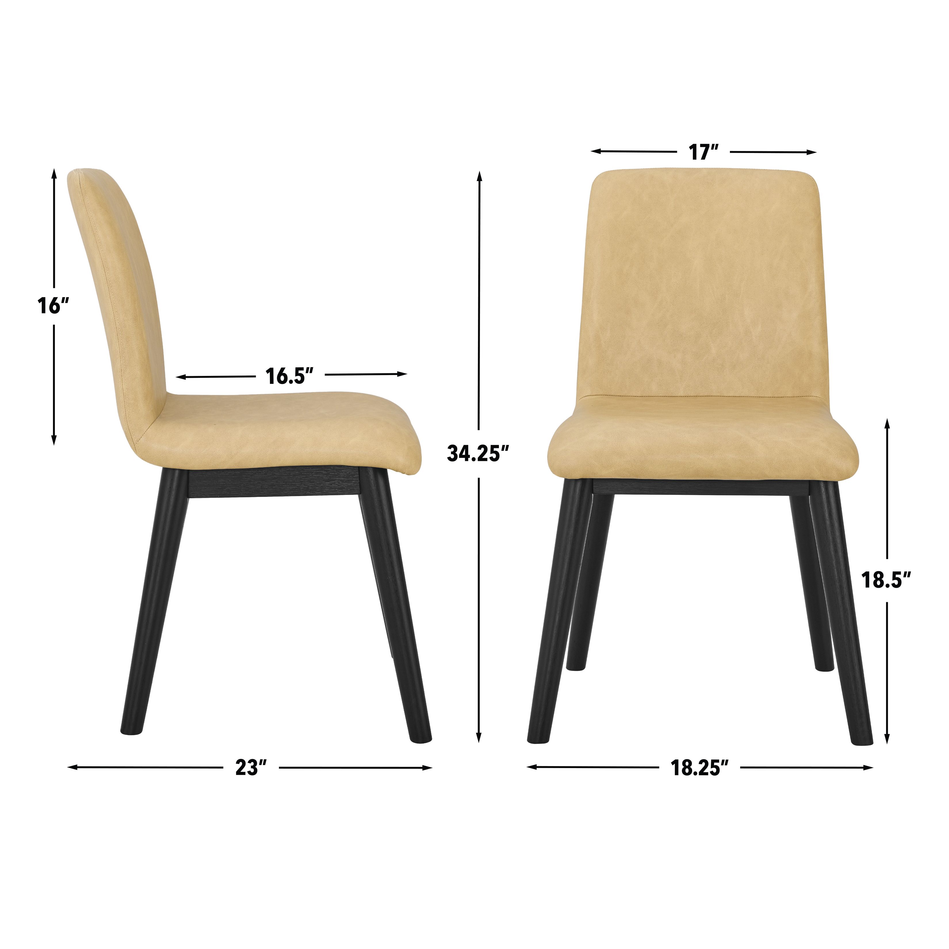 Vida Sand Side Chair Set of 2