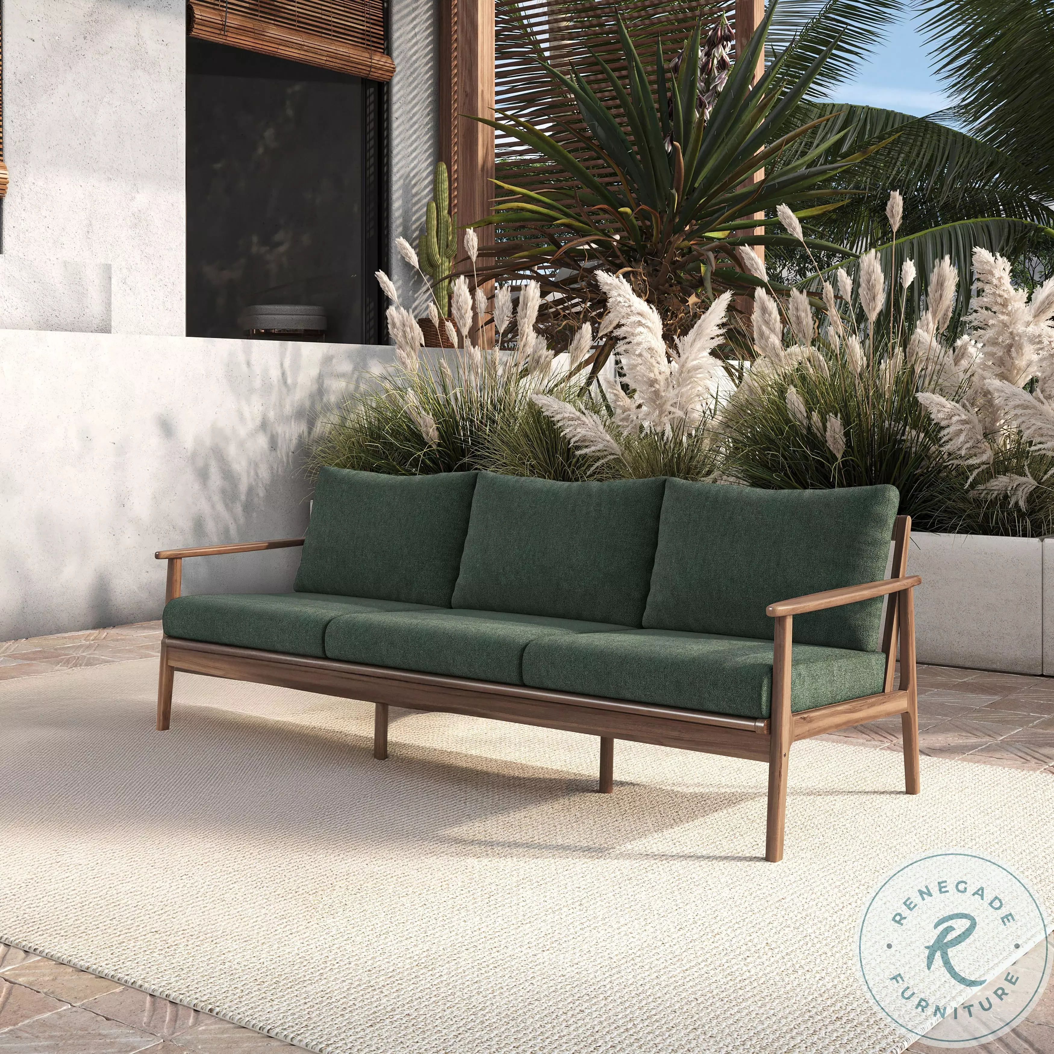 Ashton Moss Outdoor Patio Sofa From New Classic | Coleman Furniture